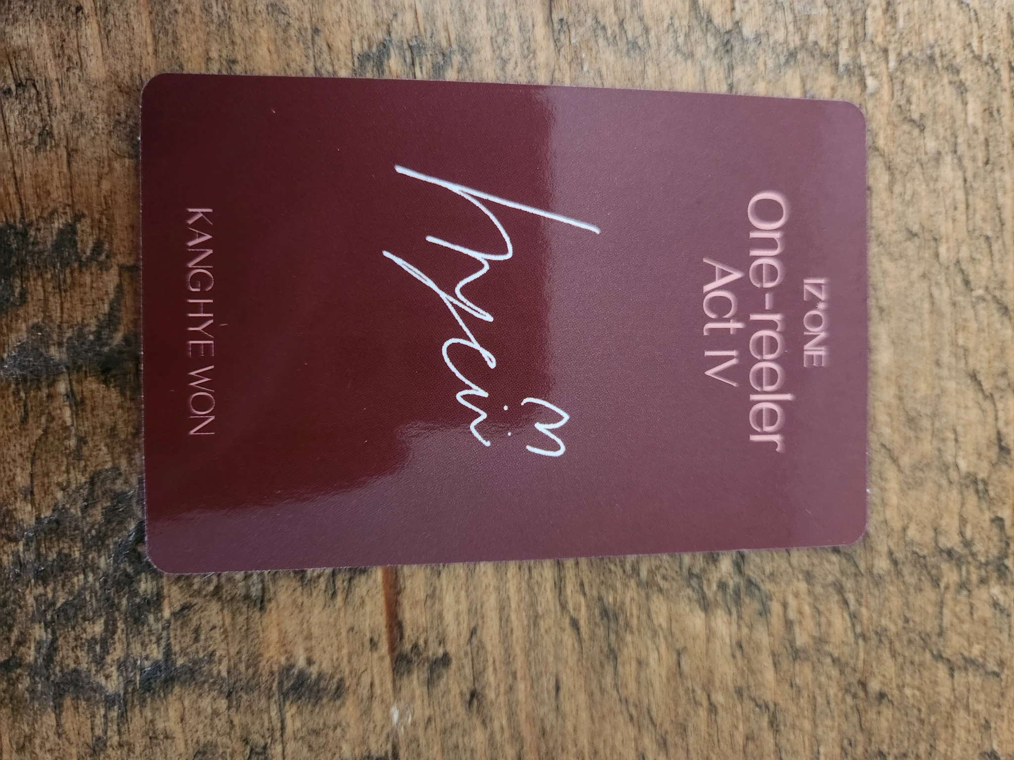 IZ*ONE Hyewon IZ*ONE - Hyewon - One-reeler / Act IV Album pob (pre-order benefit) photocard set listing photo 2