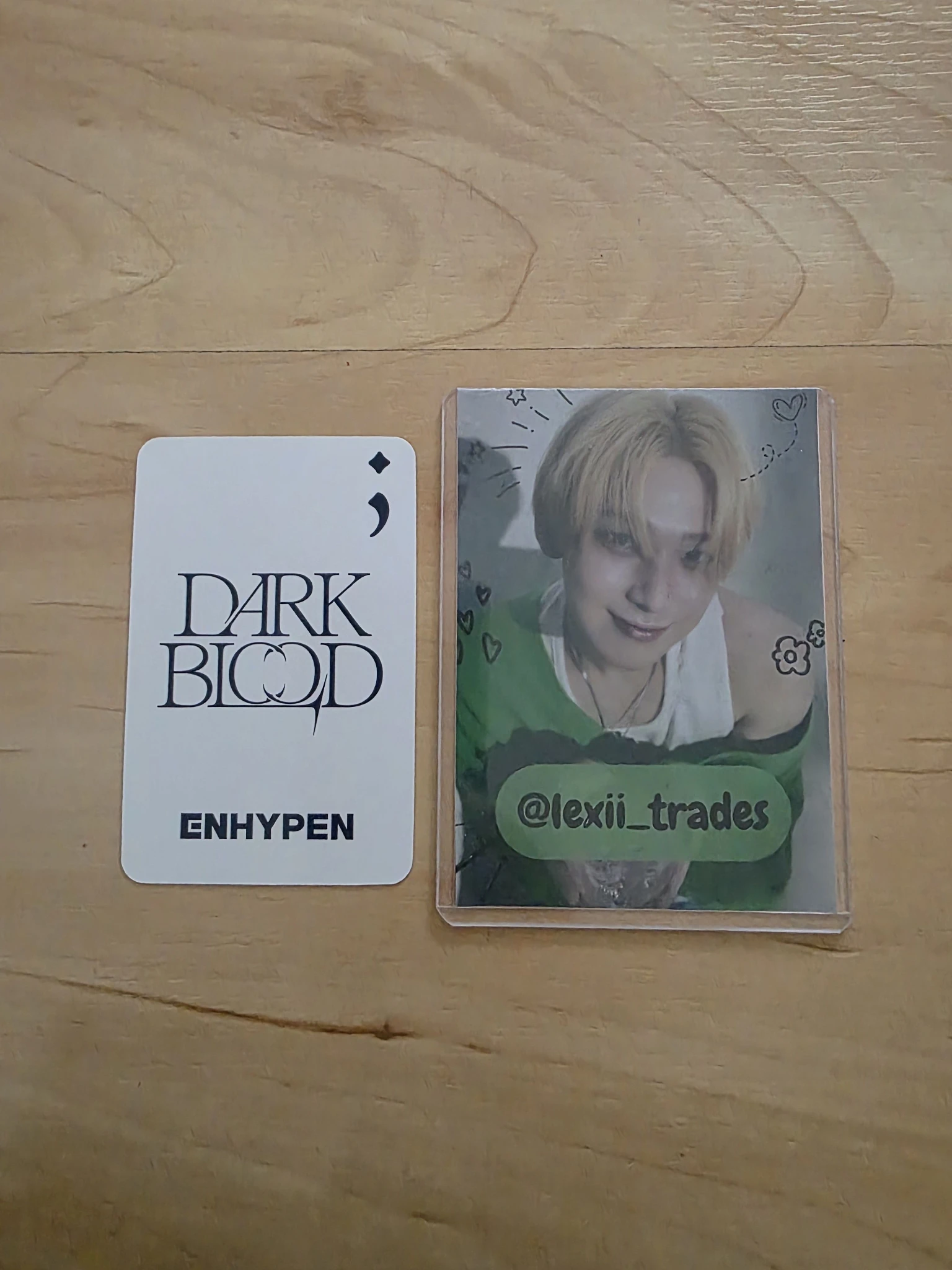 ENHYPEN Jungwon ENHYPEN - Jungwon - DARK BLOOD Album namil music (nanyi) round 1 listing photo 2