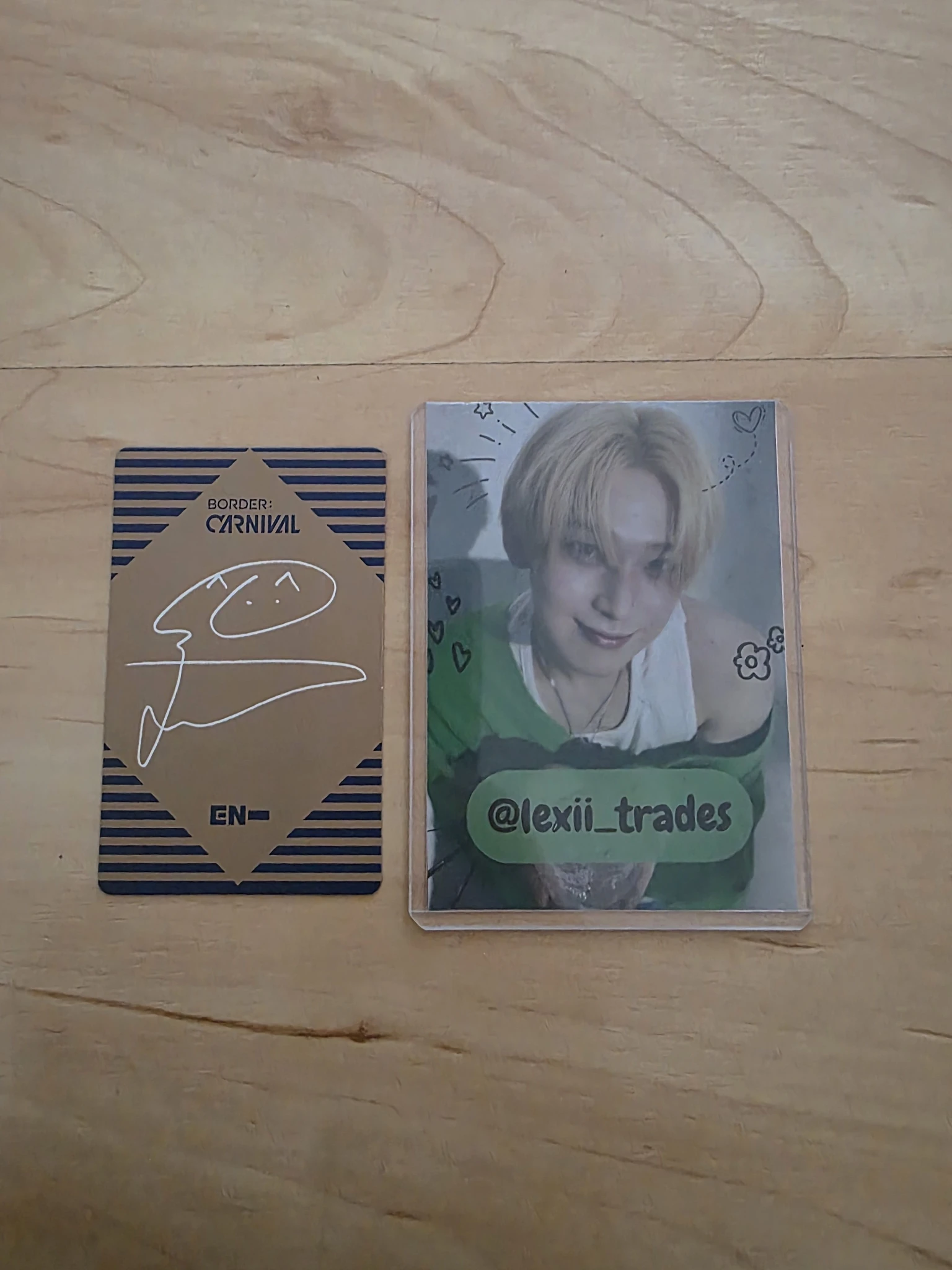 ENHYPEN Jungwon ENHYPEN - Jungwon - BORDER: CARNIVAL Album album photocard korean album up version lenticular listing photo 2
