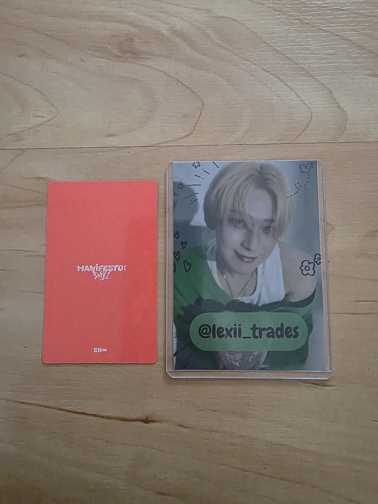 ENHYPEN Jungwon ENHYPEN - Jungwon - MANIFESTO: DAY 1 Album weverse album version korean album album photocard listing photo 2