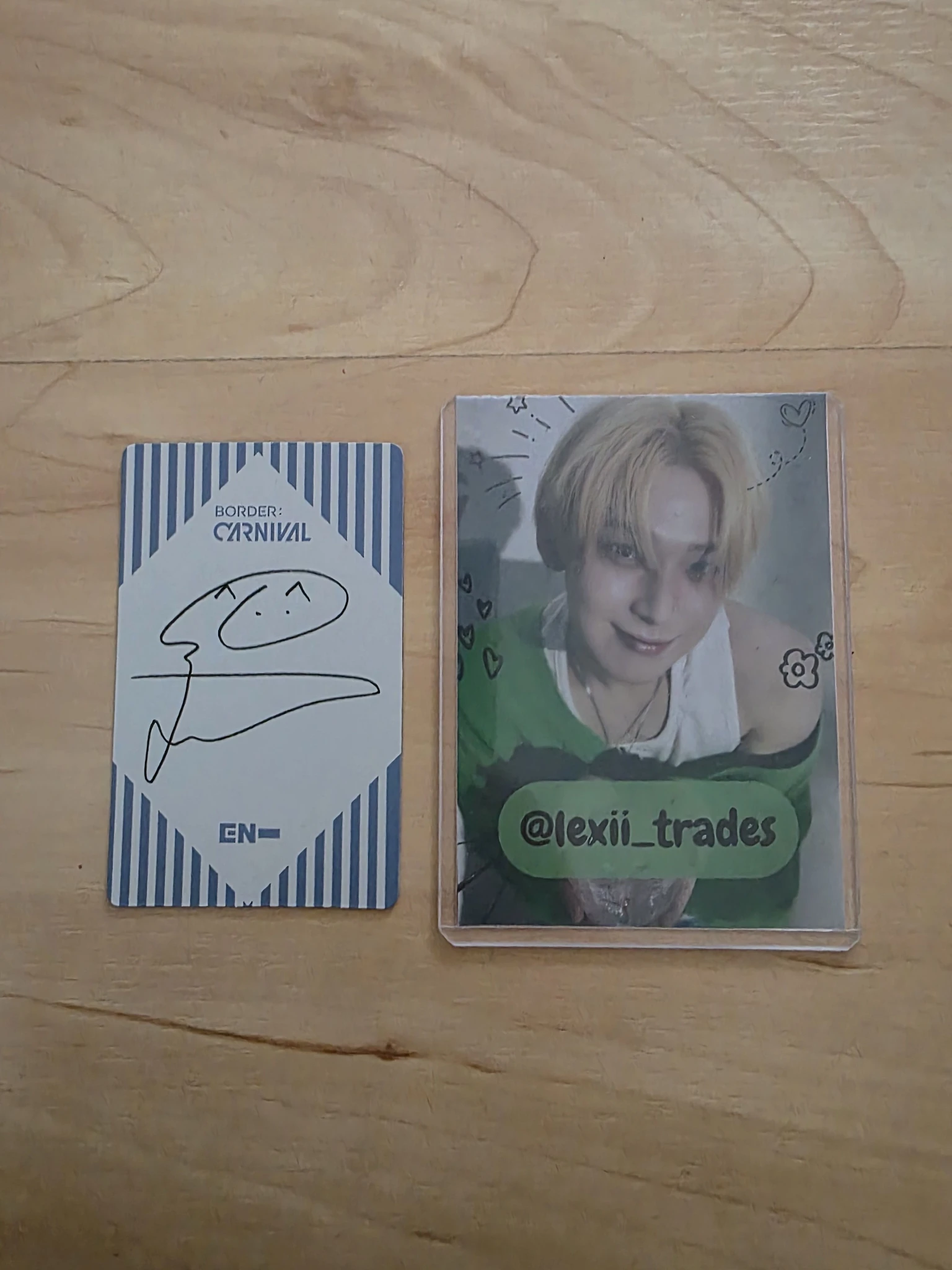ENHYPEN Jungwon ENHYPEN - Jungwon - BORDER: CARNIVAL Album lenticular Down ver. listing photo 2