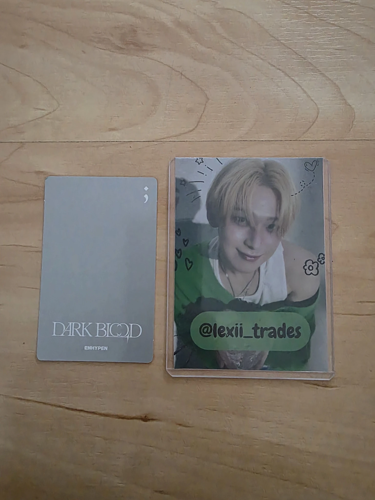 ENHYPEN Jungwon ENHYPEN - Jungwon - DARK BLOOD Album album photocard engene ver. listing photo 2