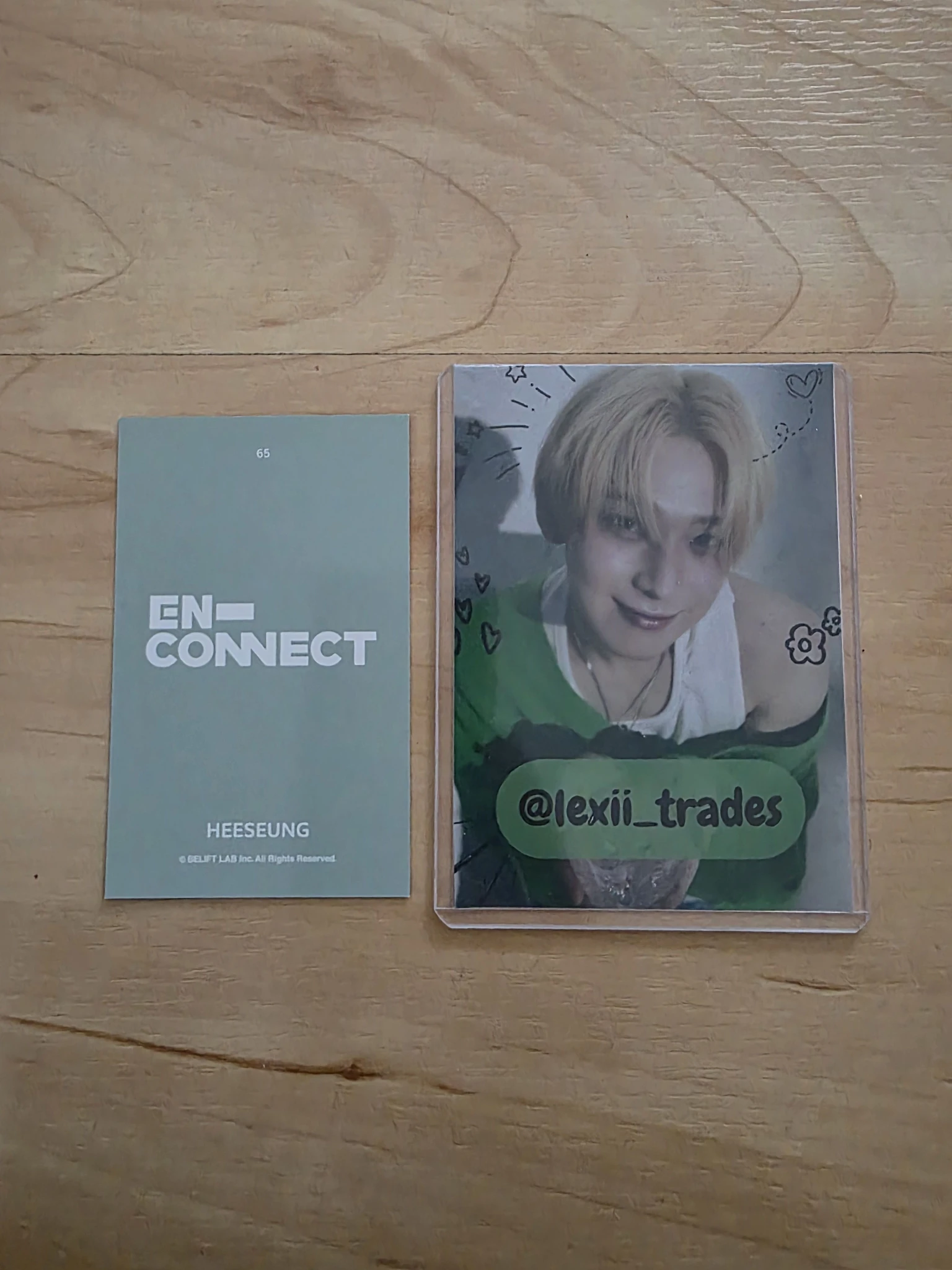 ENHYPEN Evan (Heeseung) ENHYPEN - Heeseung - 2021 ENHYPEN FANMEETING EN-CONNECT Event trading card listing photo 2