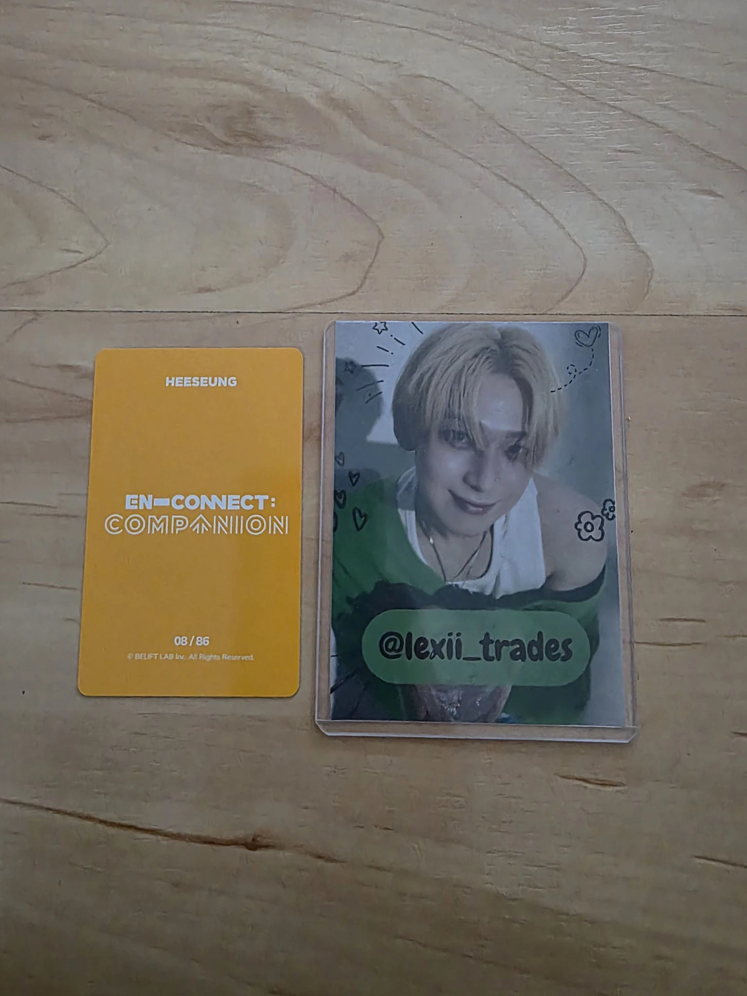 ENHYPEN Evan (Heeseung) ENHYPEN - Heeseung - EN-CONNECT : COMPANION Event trading card listing photo 2