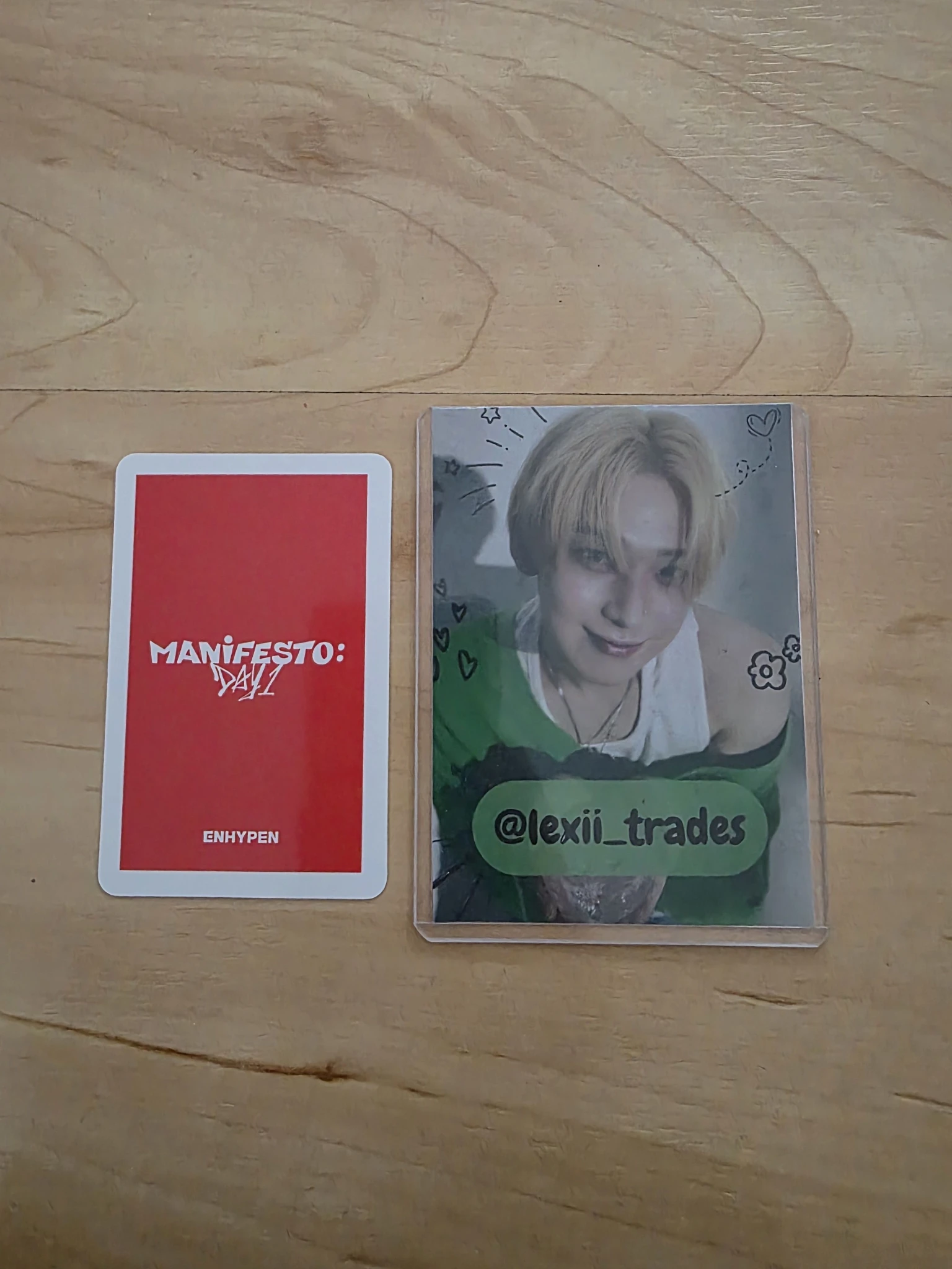 ENHYPEN Evan (Heeseung) ENHYPEN - Heeseung - MANIFESTO: DAY 1 Album pre-order benefit (pob) synnara listing photo 2