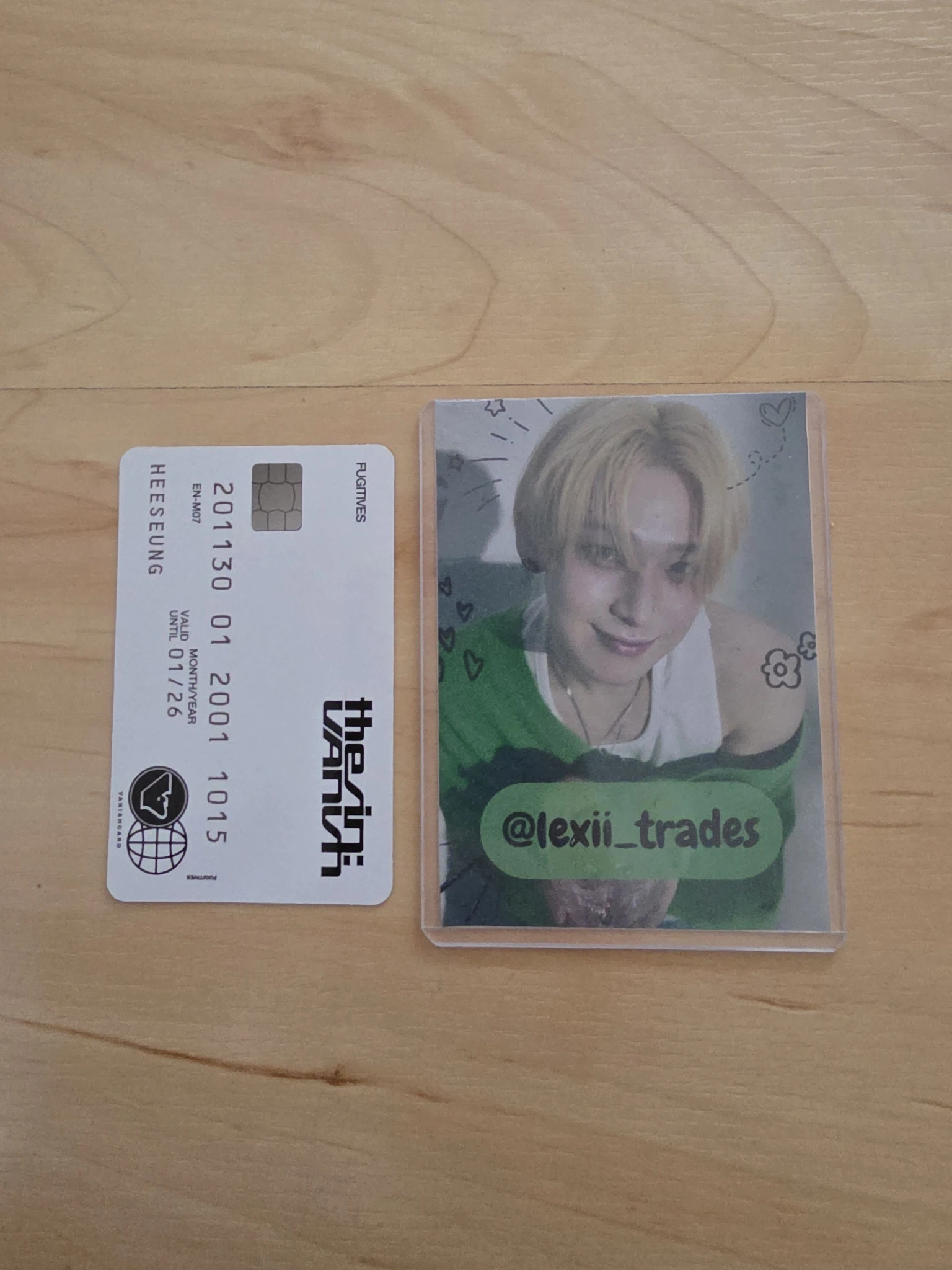 ENHYPEN Evan (Heeseung) ENHYPEN - Heeseung - THE SIN: VANISH Album album photocard korean album fugitives version listing photo 2