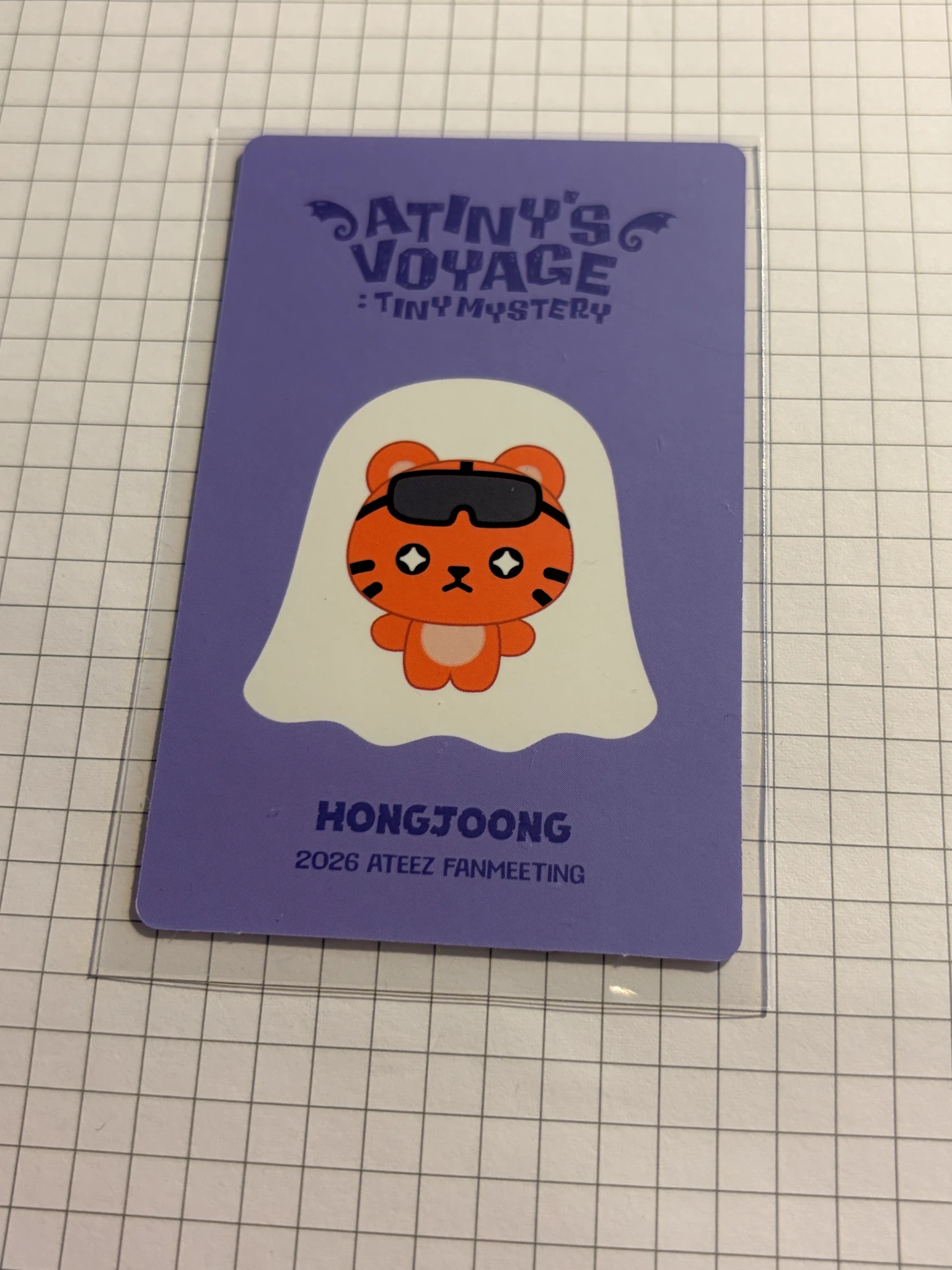 ATEEZ Hongjoong ATEEZ - Hongjoong - 2026 ATEEZ Fanmeeting - Atiny's Voyage: Tiny Mystery Event merch photocard squish version keyring fan meeting listing photo 2