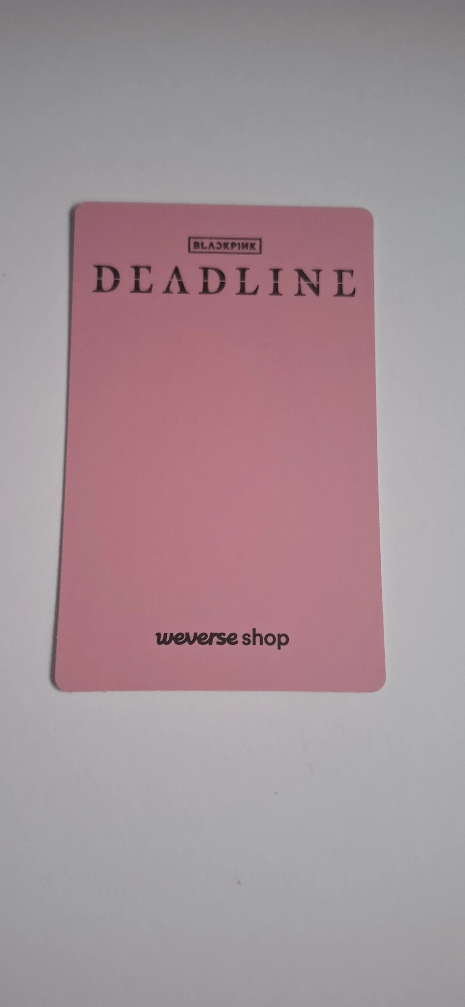 BLACKPINK Jisoo BLACKPINK - Jisoo - Deadline Album pob (pre-order benefit) weverse global shop (wvg) listing photo 2