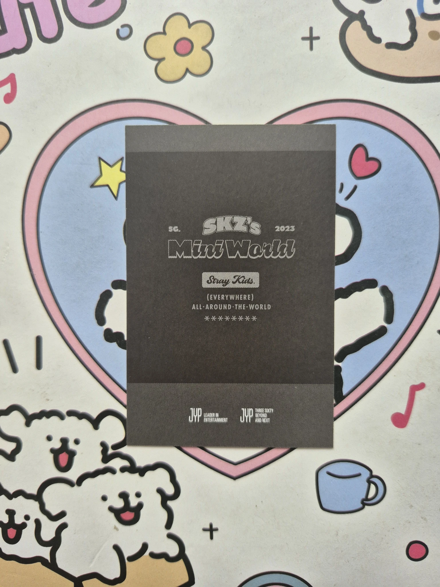 Stray Kids Bang Chan Stray Kids - Bang Chan - 2023 Season's Greetings - SKZ's Mini World Other pre-order benefit (pob) polaroid jyp shop listing photo 2