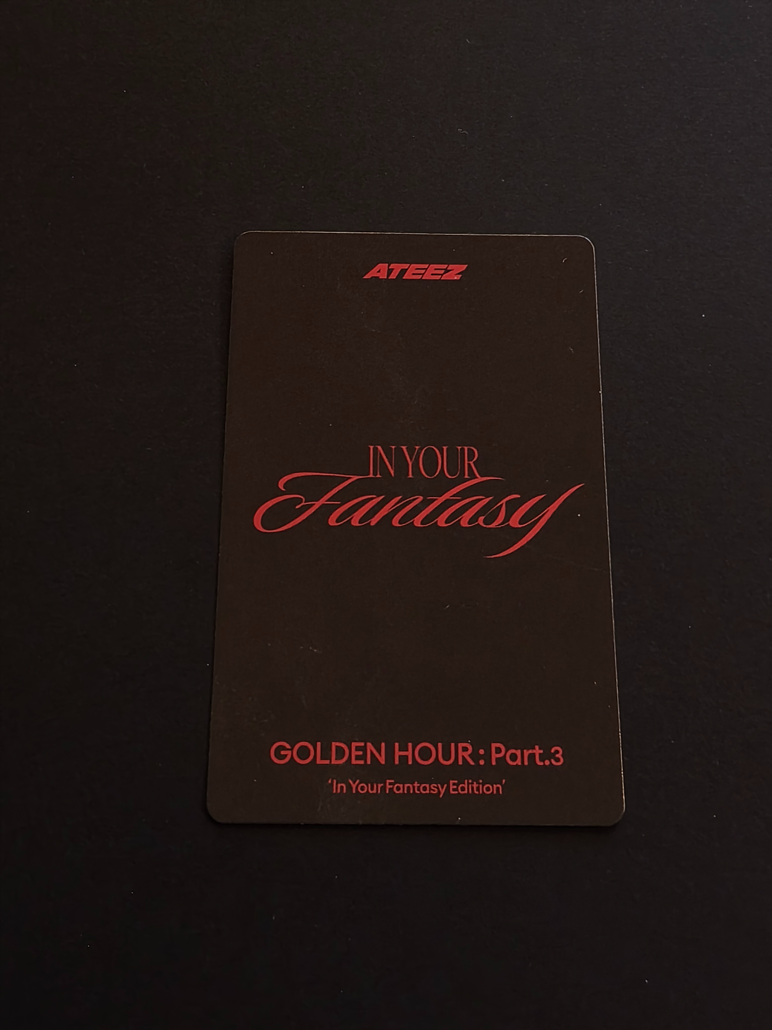 ATEEZ Hongjoong ATEEZ - Hongjoong - Golden Hour : Part.3 'In Your Fantasy Edition' Album listing photo 2
