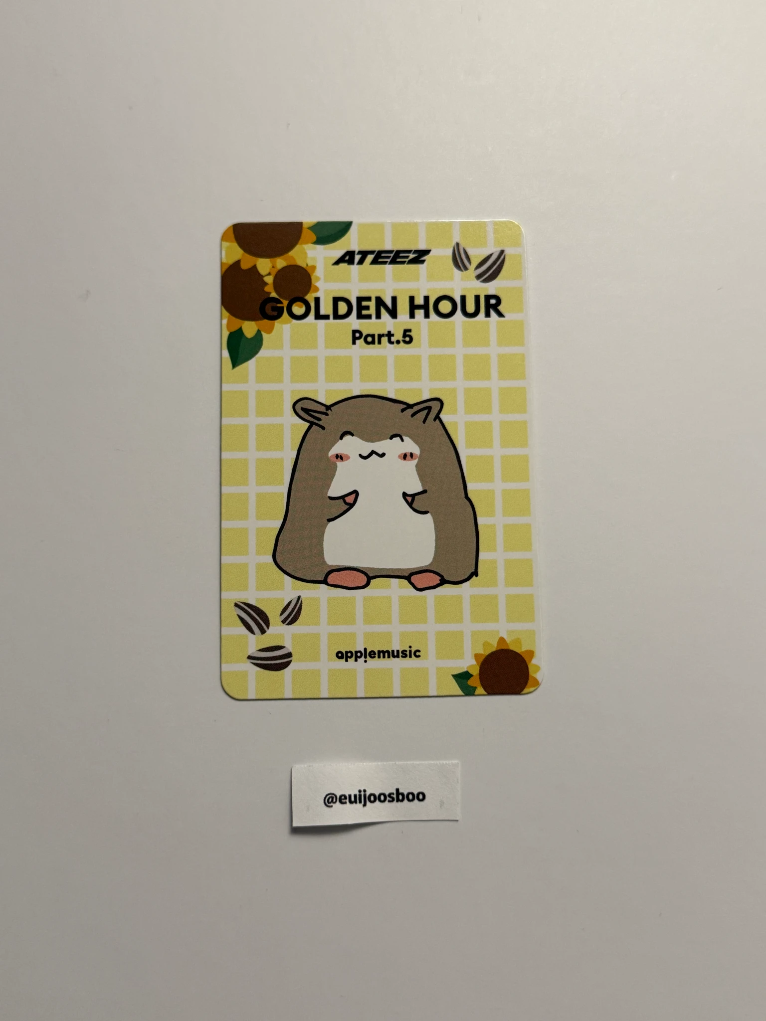 ATEEZ Yunho ATEEZ - Yunho - GOLDEN HOUR : Part.5 Album apple music digipack version fansign round 1 listing photo 2