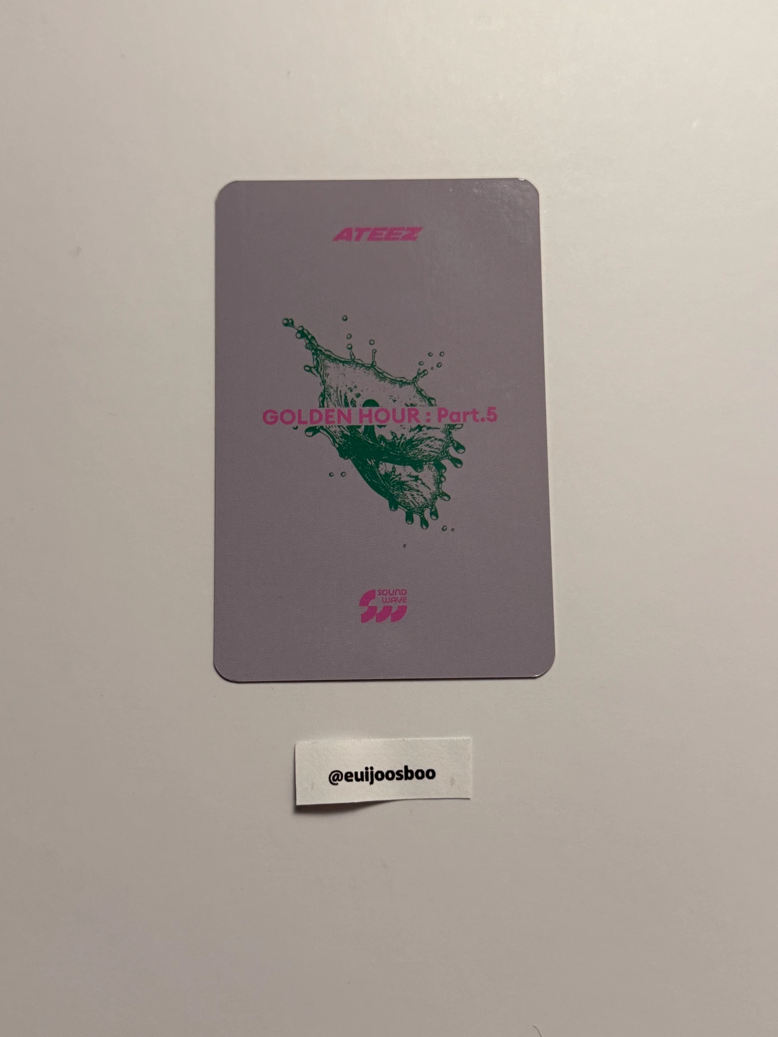 ATEEZ Yunho ATEEZ - Yunho - GOLDEN HOUR : Part.5 Album soundwave pob (pre-order benefit) digipack version listing photo 2