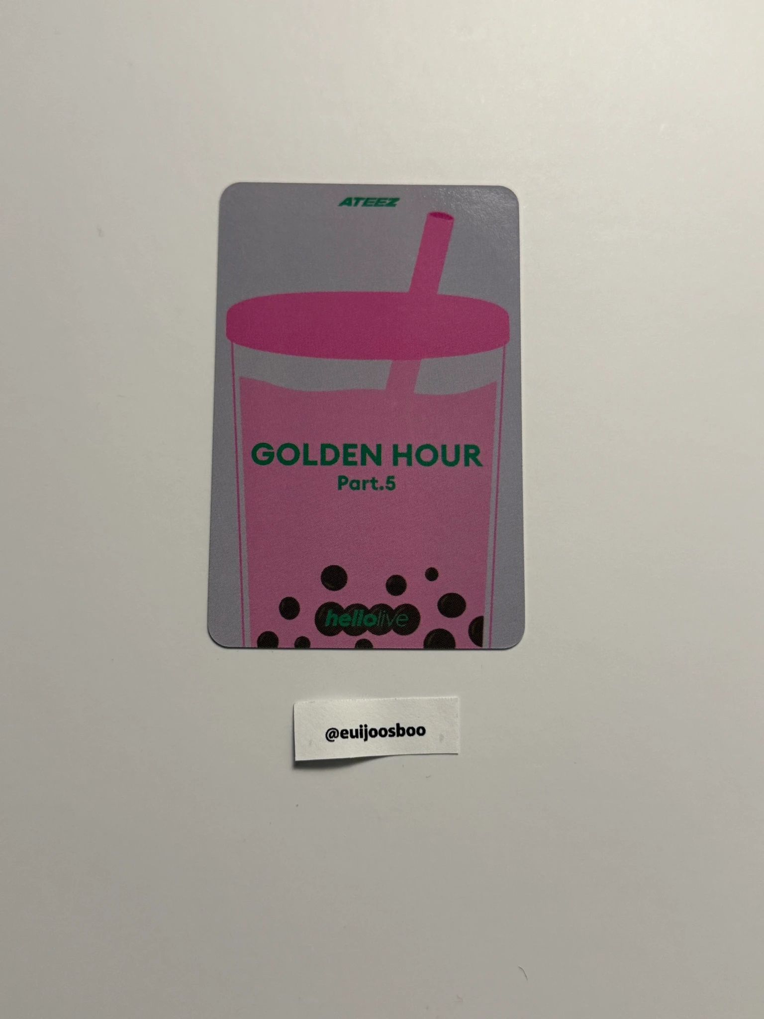 ATEEZ Yunho ATEEZ - Yunho - GOLDEN HOUR : Part.5 Album hellolive pob (pre-order benefit) standard version photobook version listing photo 2