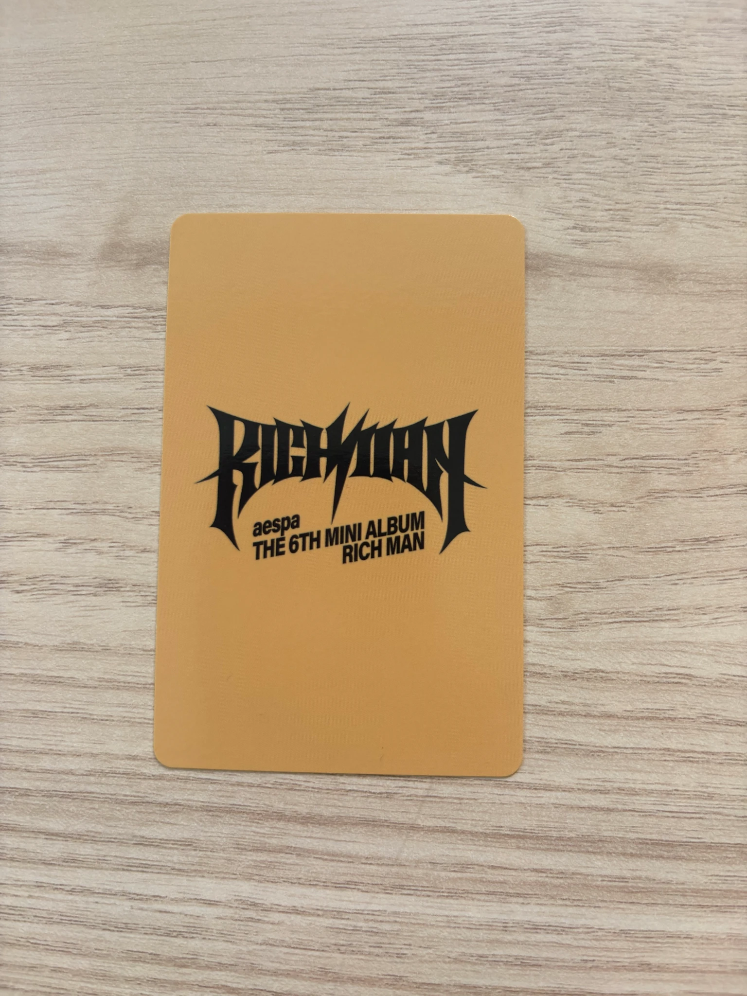 aespa Karina aespa - Karina - Rich Man Album popmerch lucky draw (LD) listing photo 2