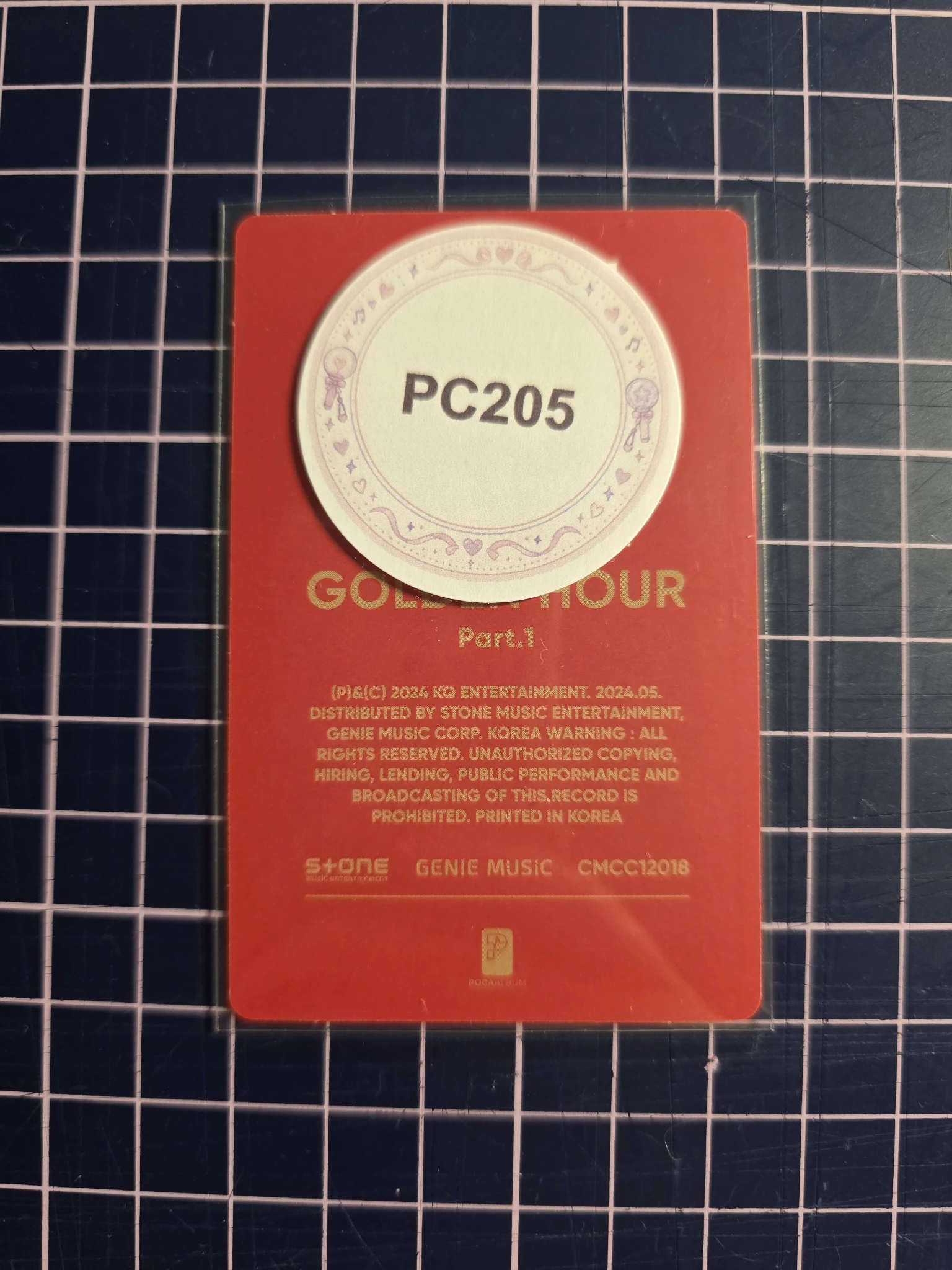ATEEZ Hongjoong ATEEZ - Hongjoong - Golden Hour : Part.1 Album poca album qr card listing photo 2