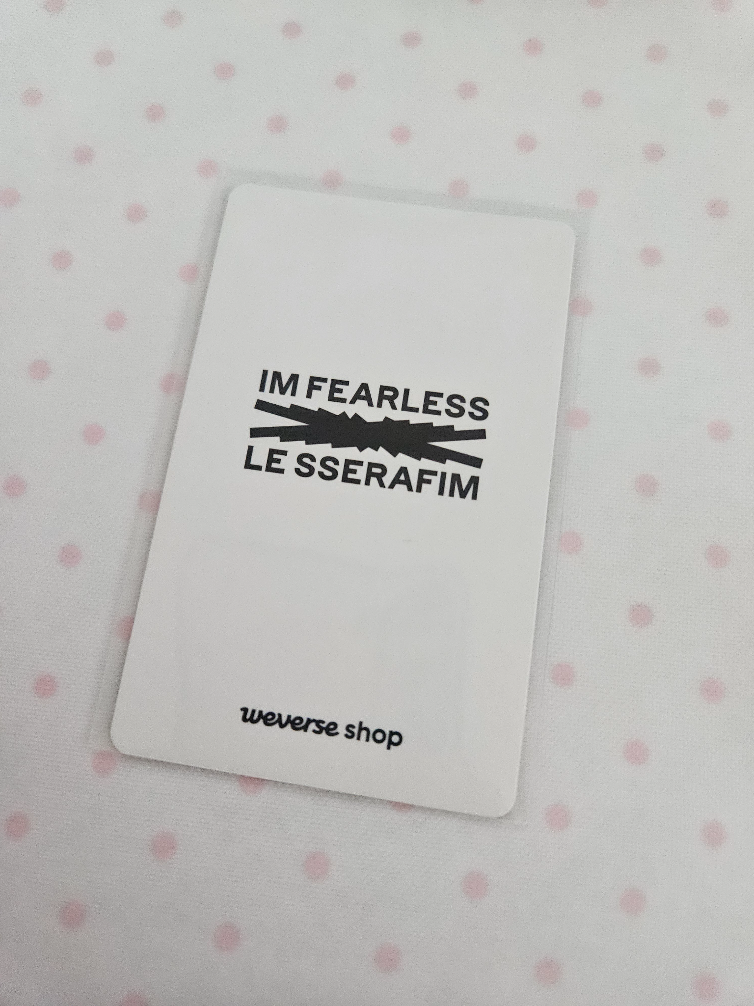 LE SSERAFIM Kim Chaewon LE SSERAFIM - Kim Chaewon - FEARLESS Album pre-order benefit weverse global holographic listing photo 2