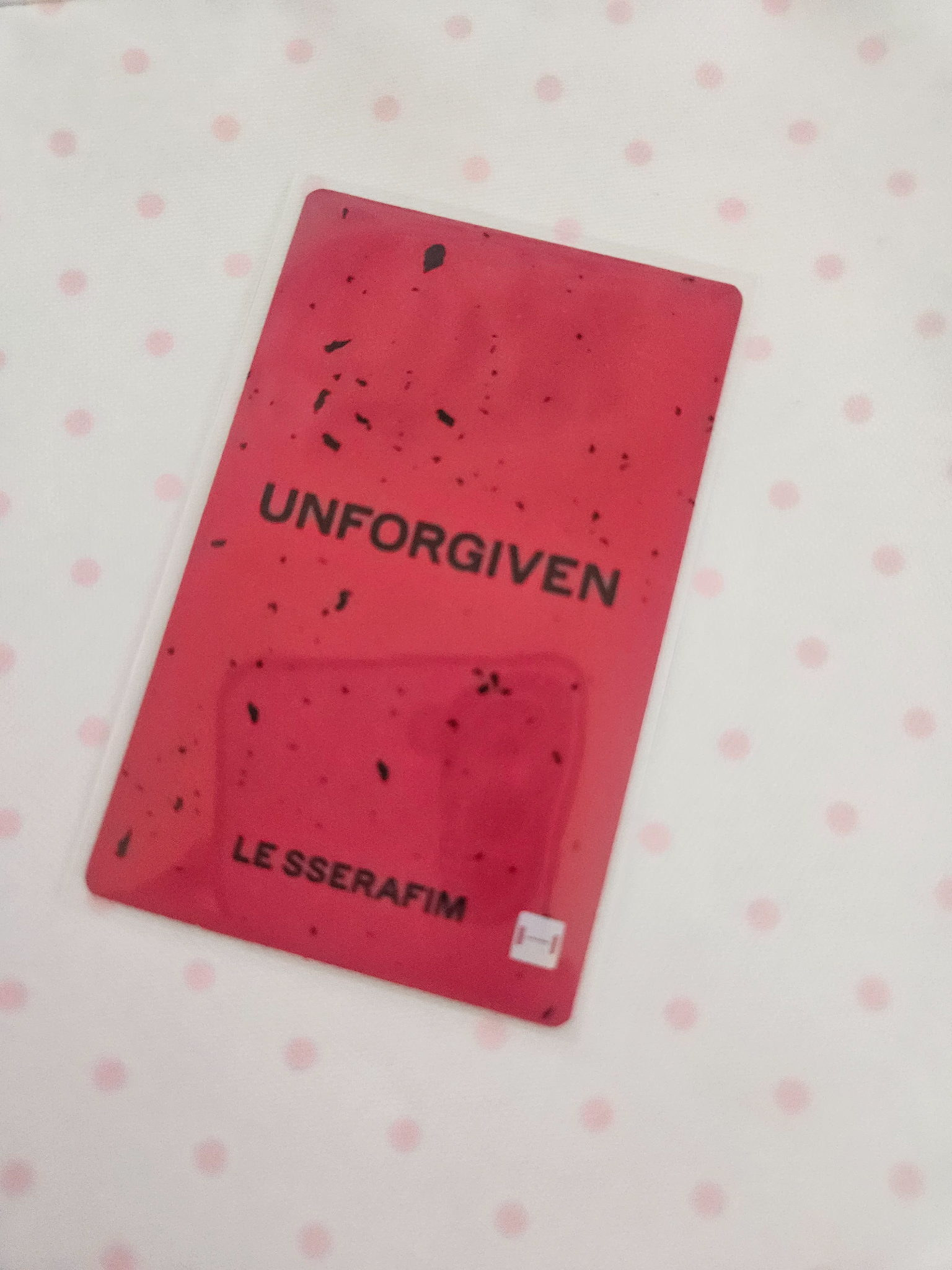 LE SSERAFIM Kim Chaewon LE SSERAFIM - Kim Chaewon - UNFORGIVEN Album powerstation round 1 lucky draw listing photo 2