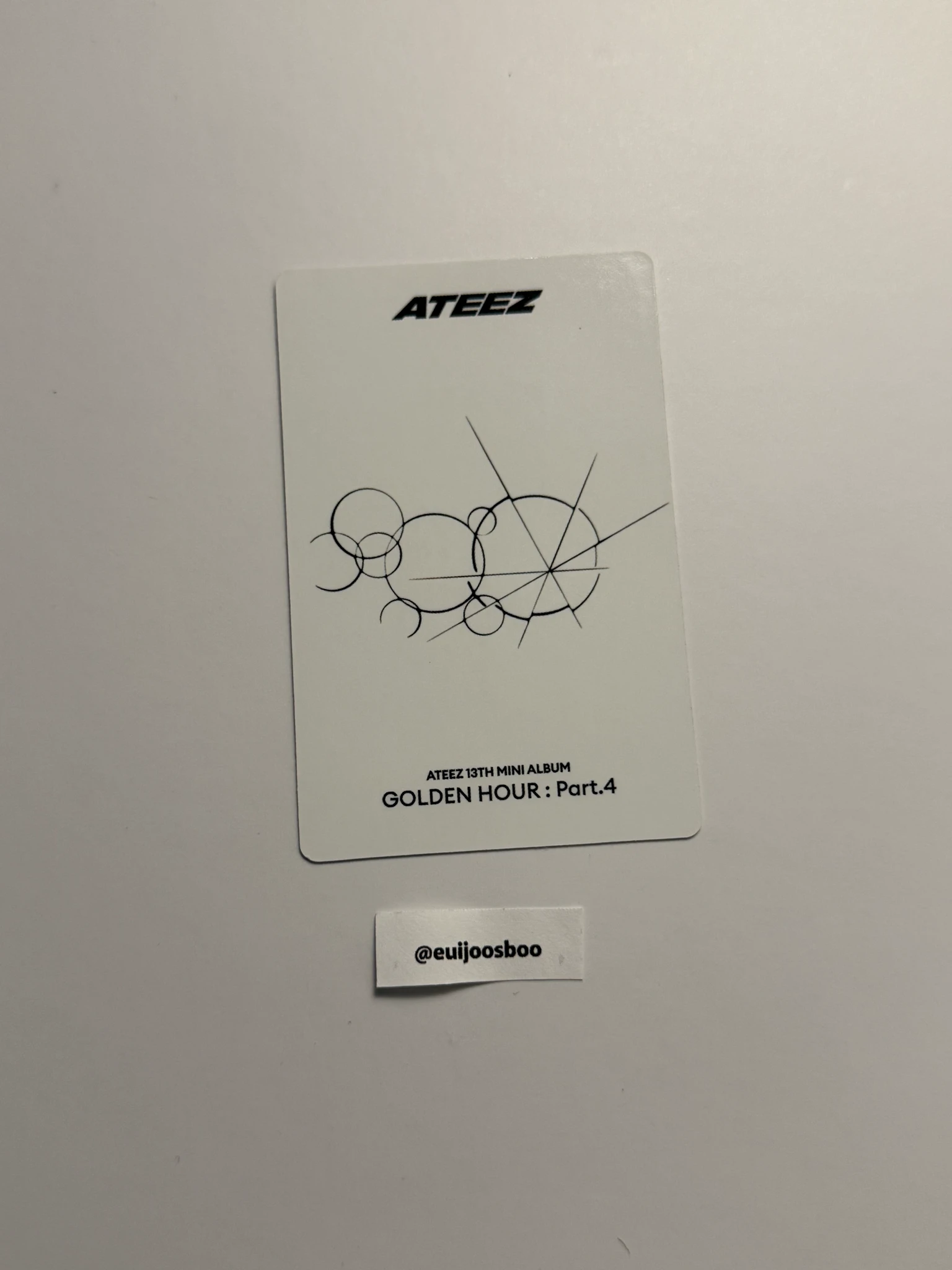 ATEEZ Yunho ATEEZ - Yunho - Golden Hour : Part.4 Album pob (pre-order benefit) poca album toktoq listing photo 2
