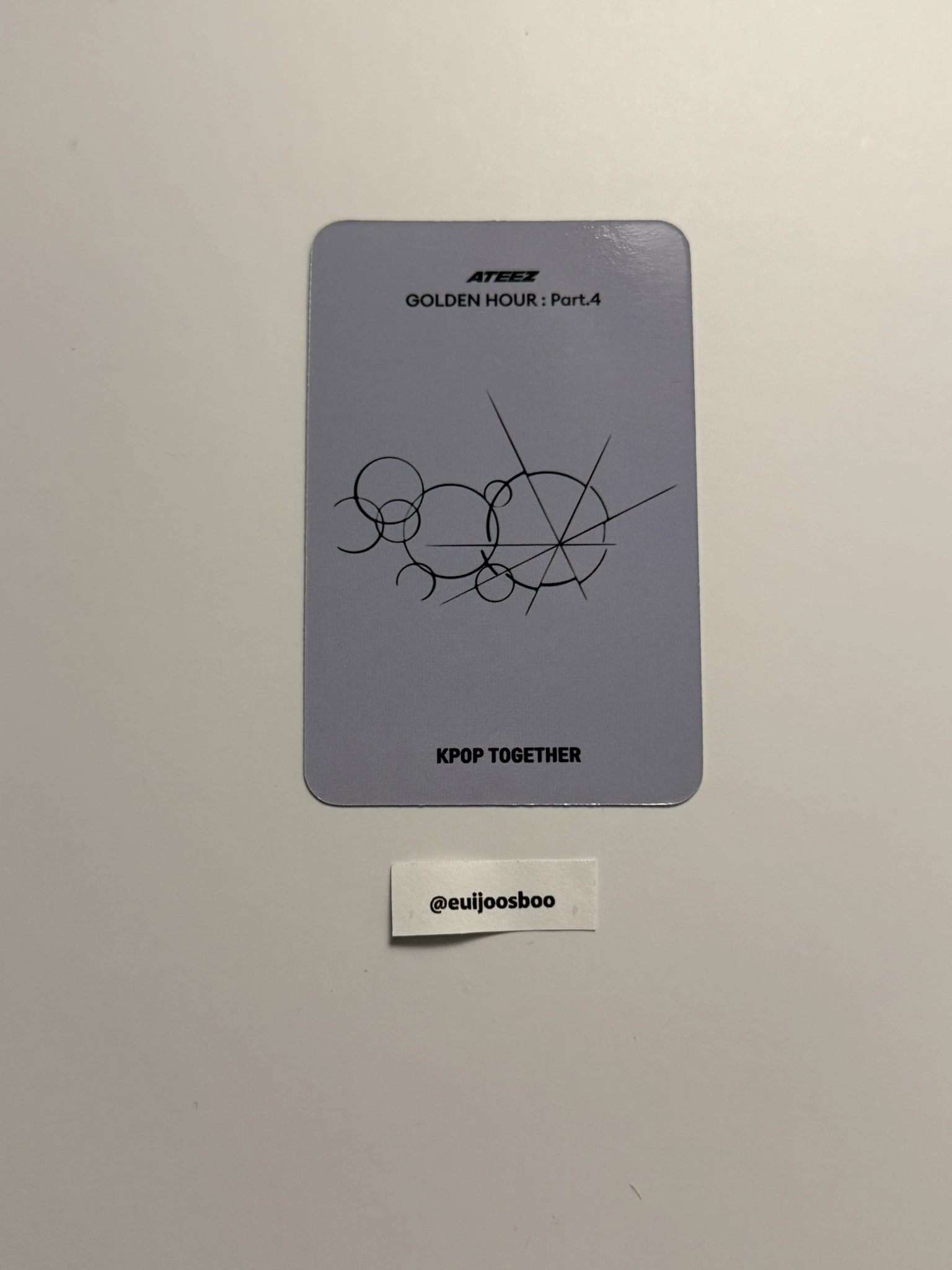 ATEEZ Yunho ATEEZ - Yunho - Golden Hour : Part.4 Album lucky draw kpop together listing photo 2