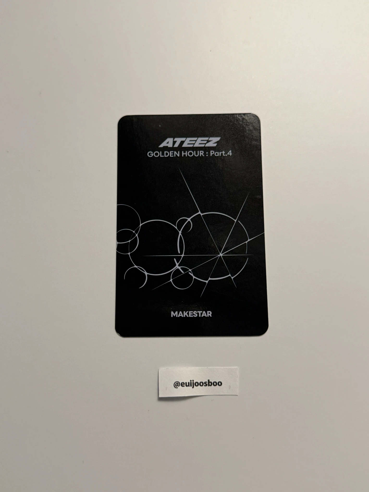 ATEEZ Yunho ATEEZ - Yunho - Golden Hour : Part.4 Album round 2 makestar fansign listing photo 2