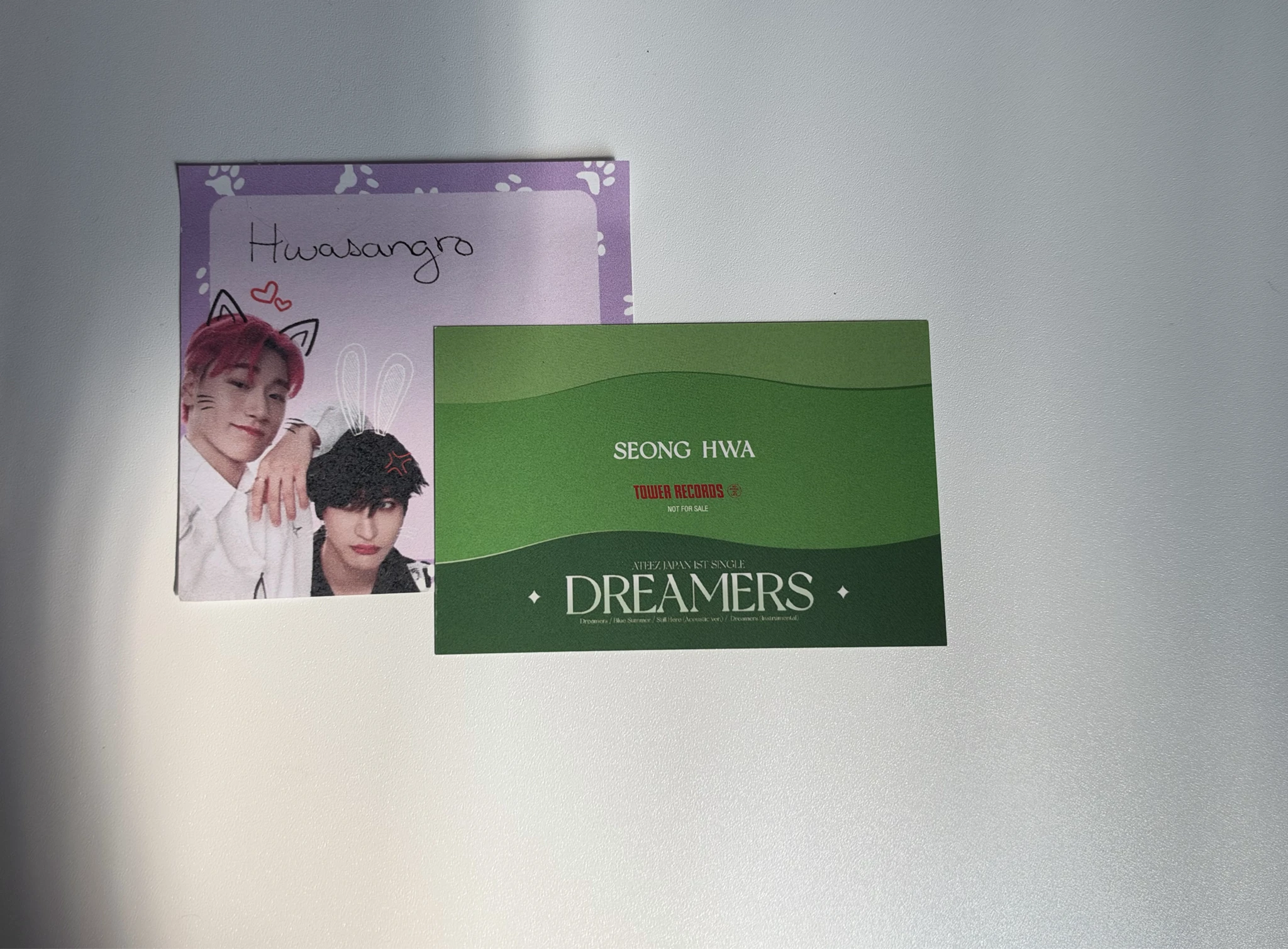 ATEEZ Seonghwa ATEEZ - Seonghwa - Dreamers Album tower records japan japan shop in shop listing photo 2