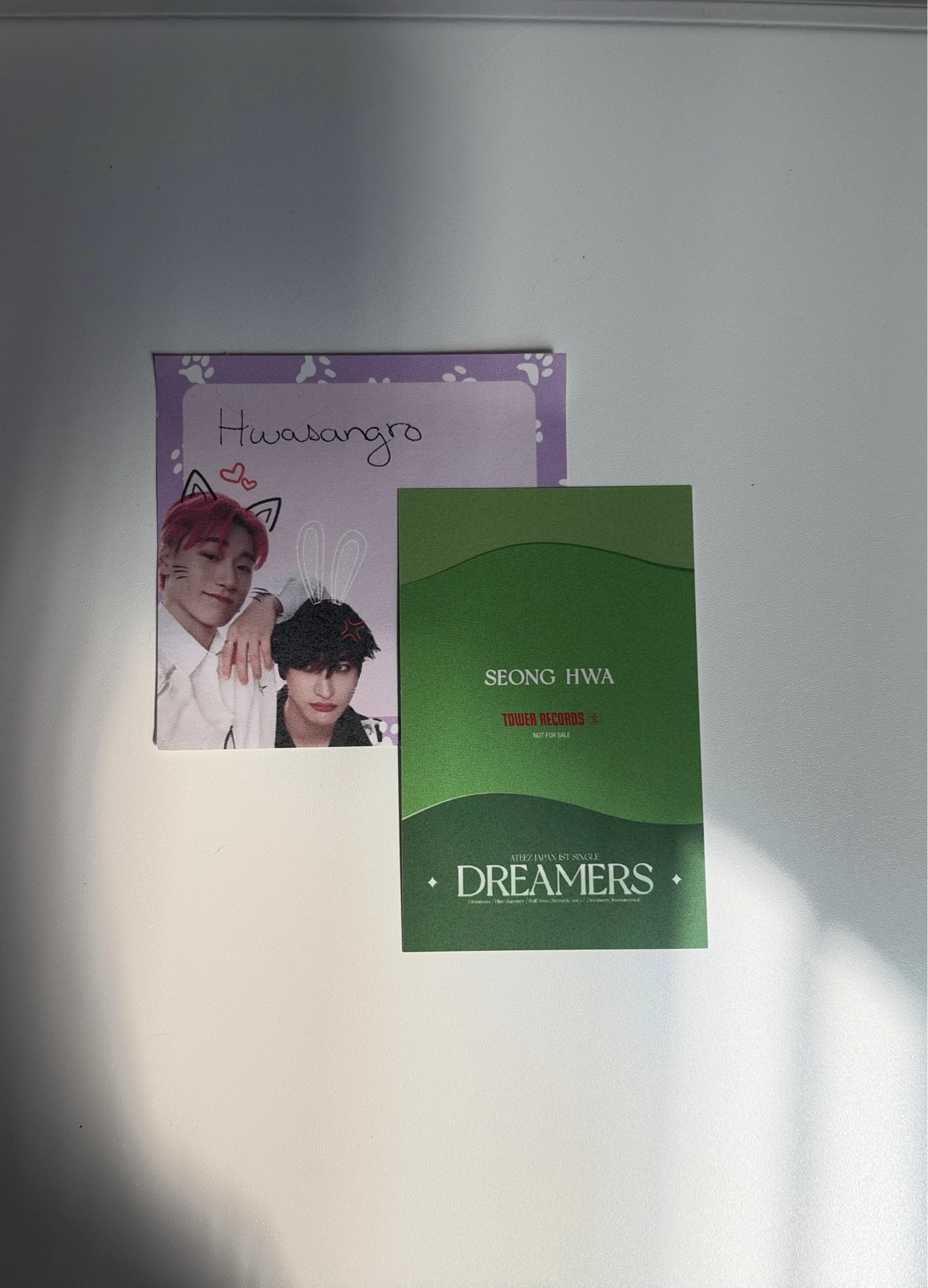 ATEEZ Seonghwa ATEEZ - Seonghwa - Dreamers Album pob (pre-order benefit) japanese album tower records listing photo 2
