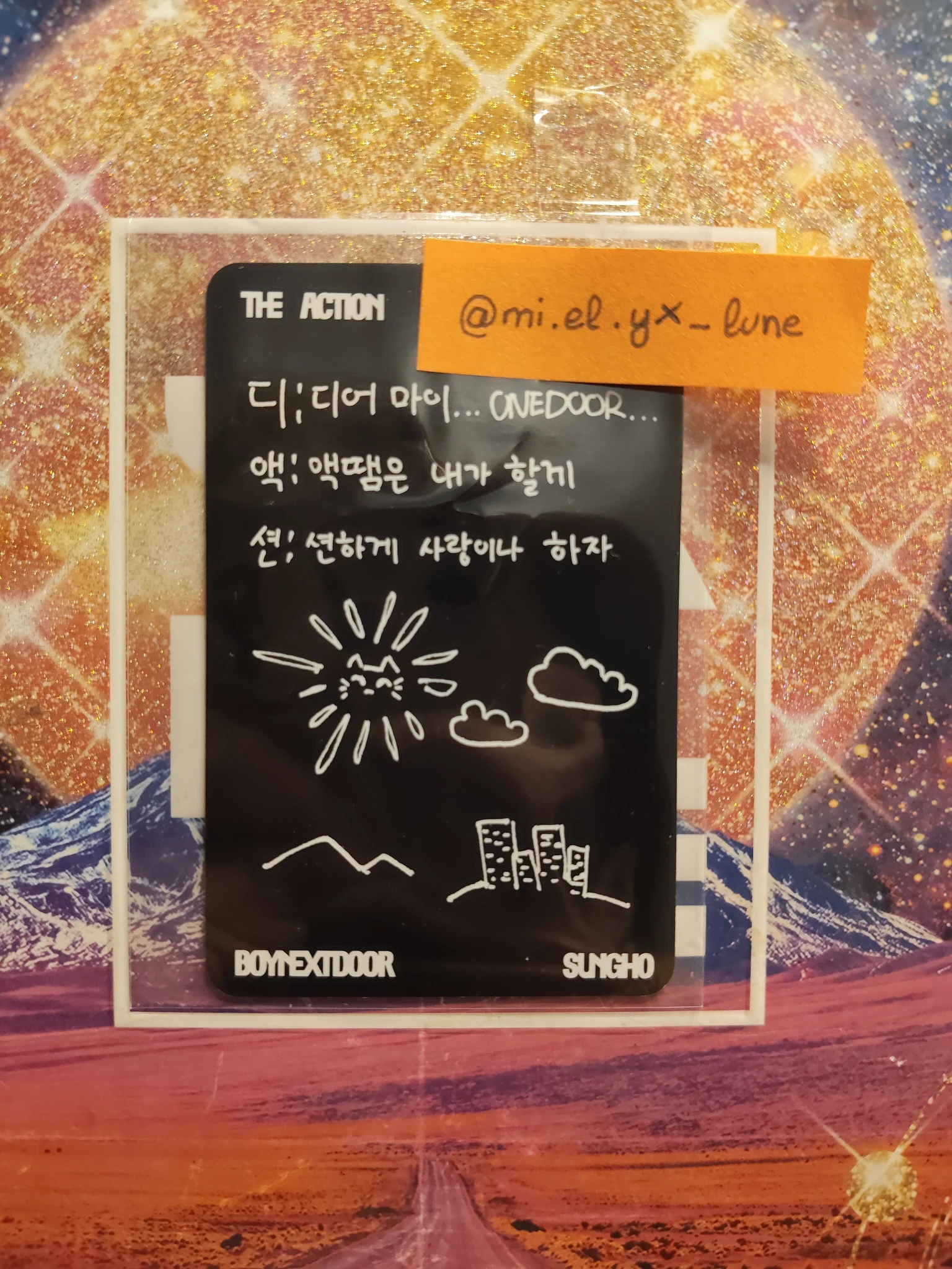 BOYNEXTDOOR Sungho BOYNEXTDOOR - Sungho - The Action Album album photocard pause version listing photo 2