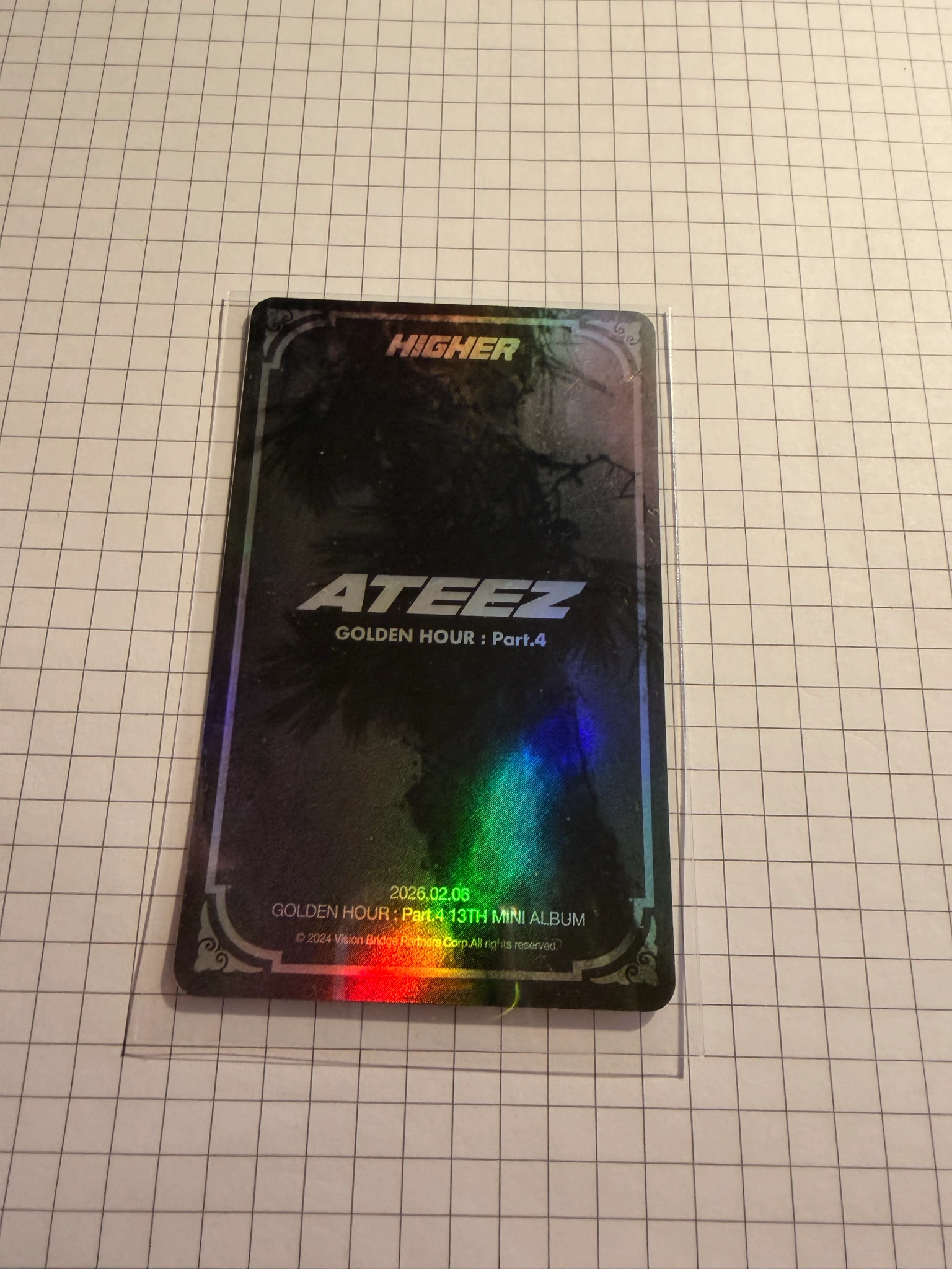 ATEEZ Seonghwa ATEEZ - Seonghwa - Higher Timepiece × ATEEZ Other holographic (hologram) listing photo 2