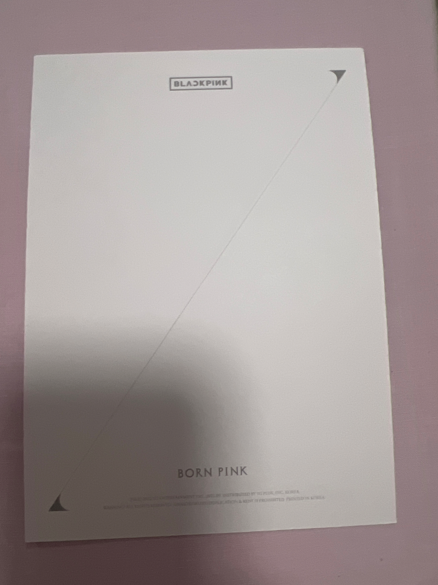 BLACKPINK Rosé BLACKPINK - Rosé - BORN PINK Album album inclusion large postcard gray version listing photo 2
