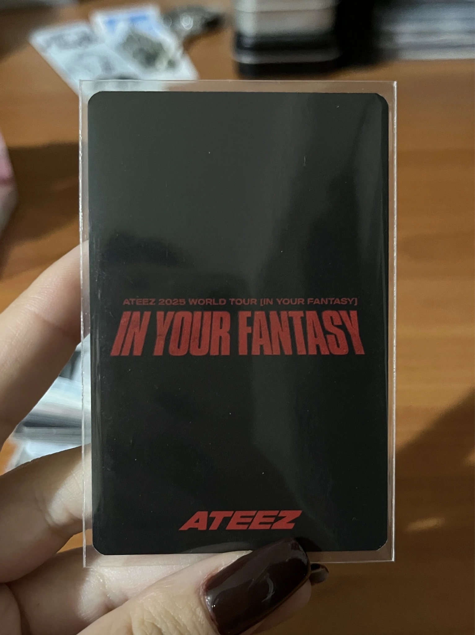 ATEEZ Yeosang ATEEZ - Yeosang - In Your Fantasy 2025 World Tour Event japan japan exclusive trading card version 1 listing photo 2