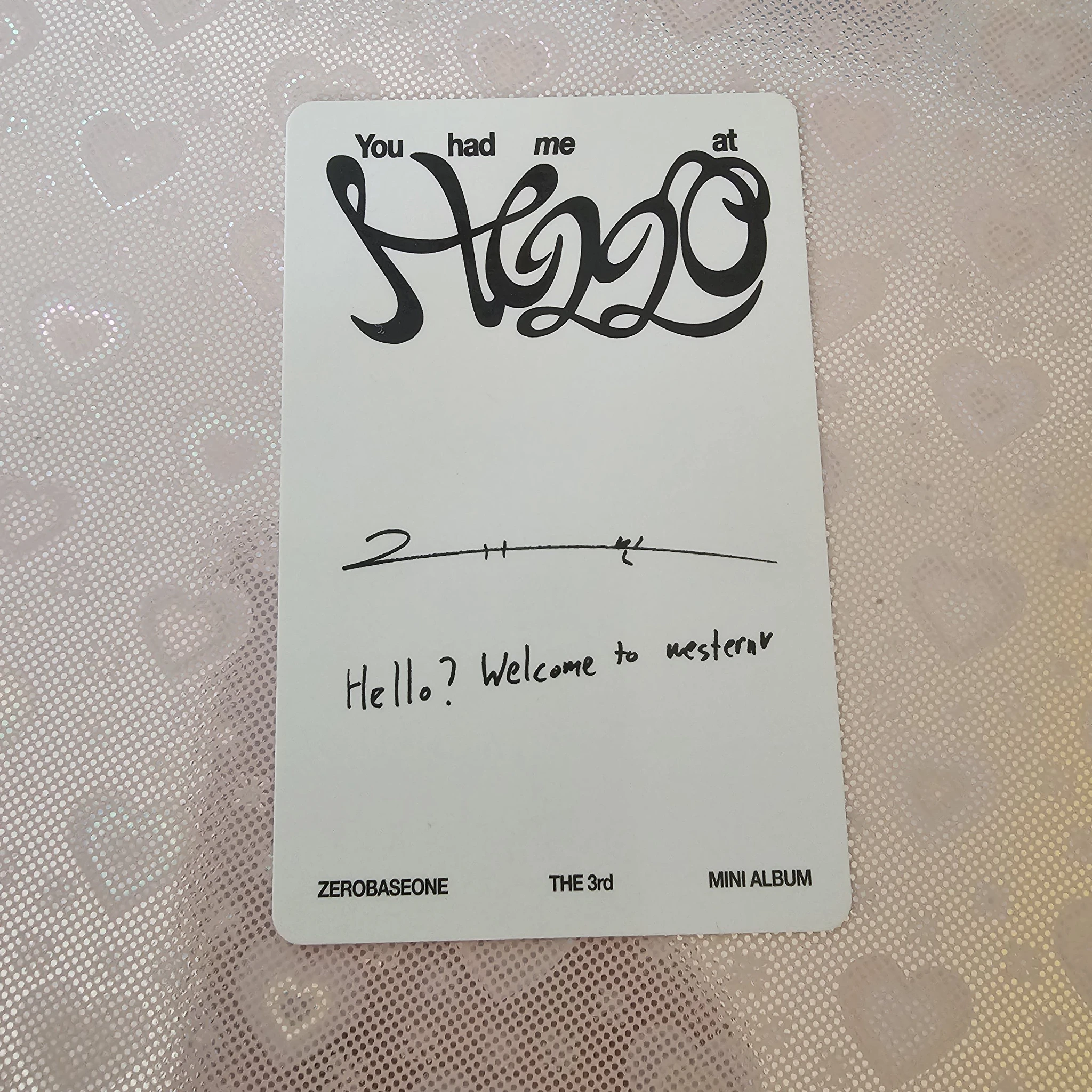 ZEROBASEONE Gyuvin ZEROBASEONE - Gyuvin - You had me at HELLO Album album photocard solar version listing photo 2