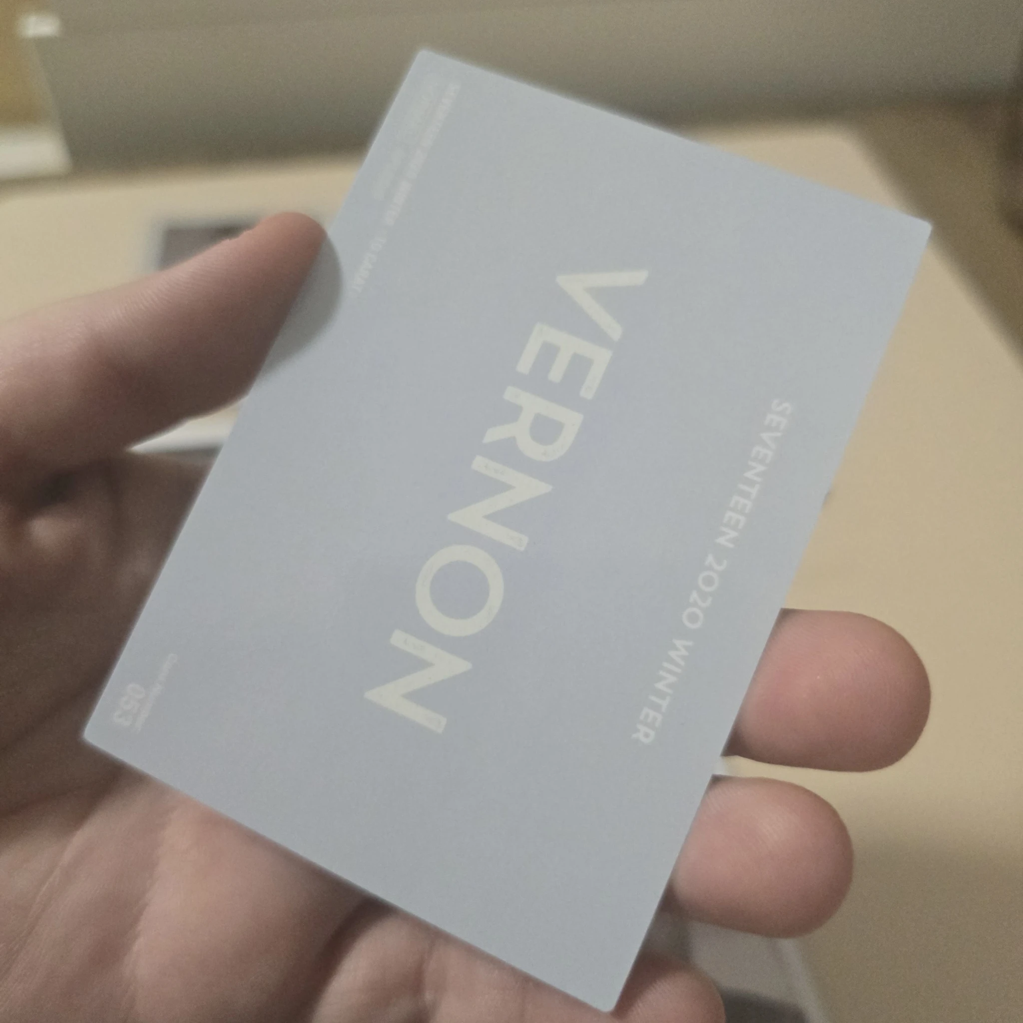 SEVENTEEN Vernon SEVENTEEN - Vernon - 2020 Winter Goods Merchandise Other japan trading card merch photocard listing photo 2