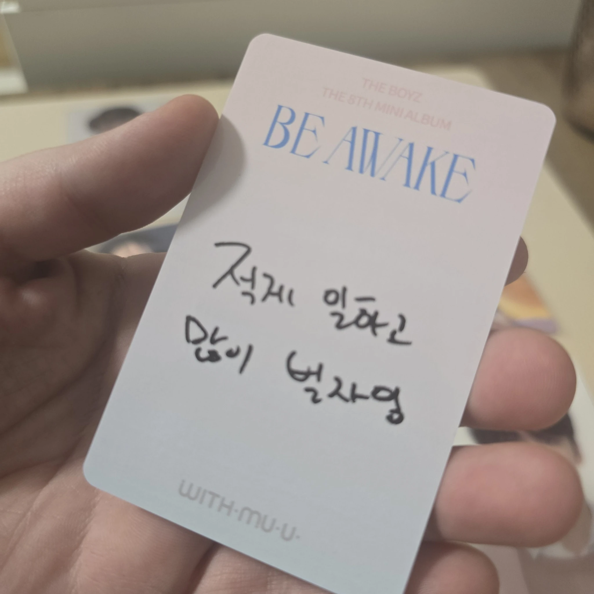 THE BOYZ Kevin THE BOYZ - Kevin - Be Awake Album withmuu/withdrama pob (pre-order benefit) listing photo 2