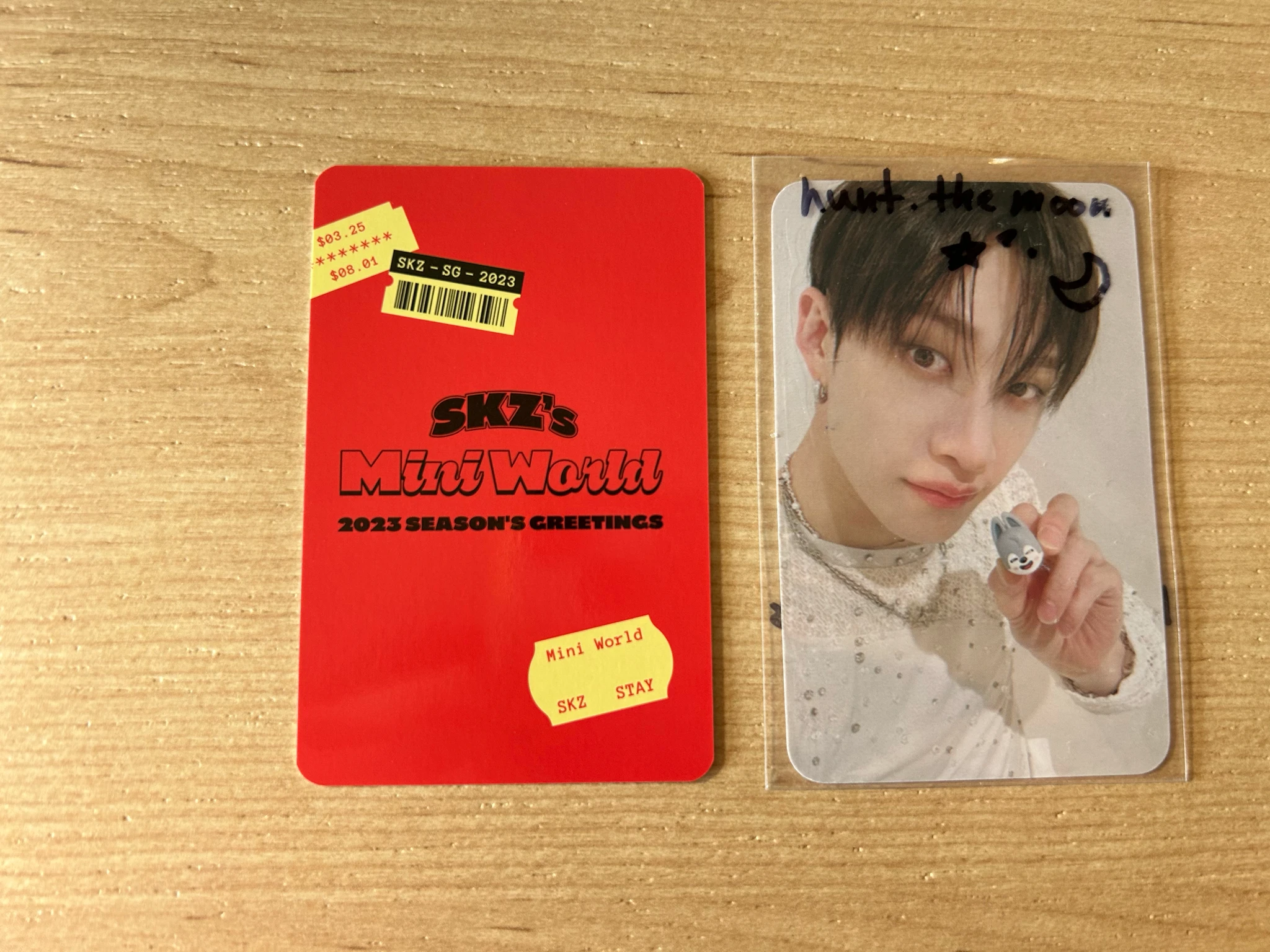 Stray Kids Changbin Stray Kids - Changbin - 2023 Season's Greetings - SKZ's Mini World Other photocard set selfie version listing photo 2