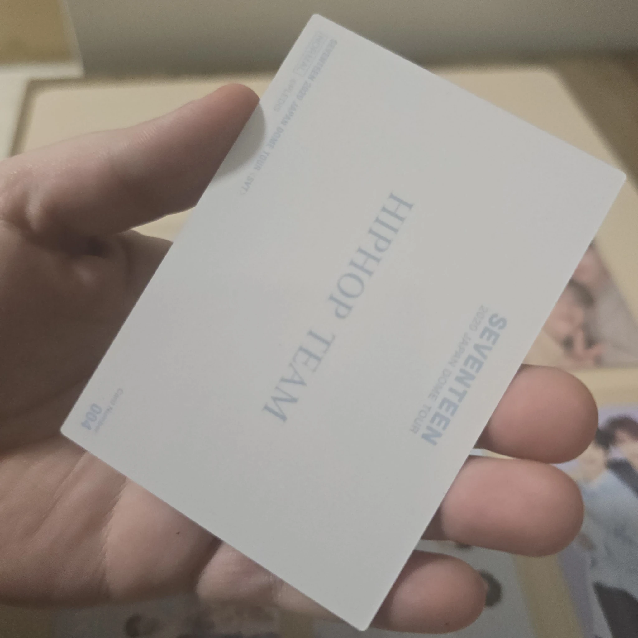 SEVENTEEN SEVENTEEN - S.Coups & Wonwoo & Mingyu - [2020 JAPAN] DOME TOUR Event merch photocard trading card listing photo 2