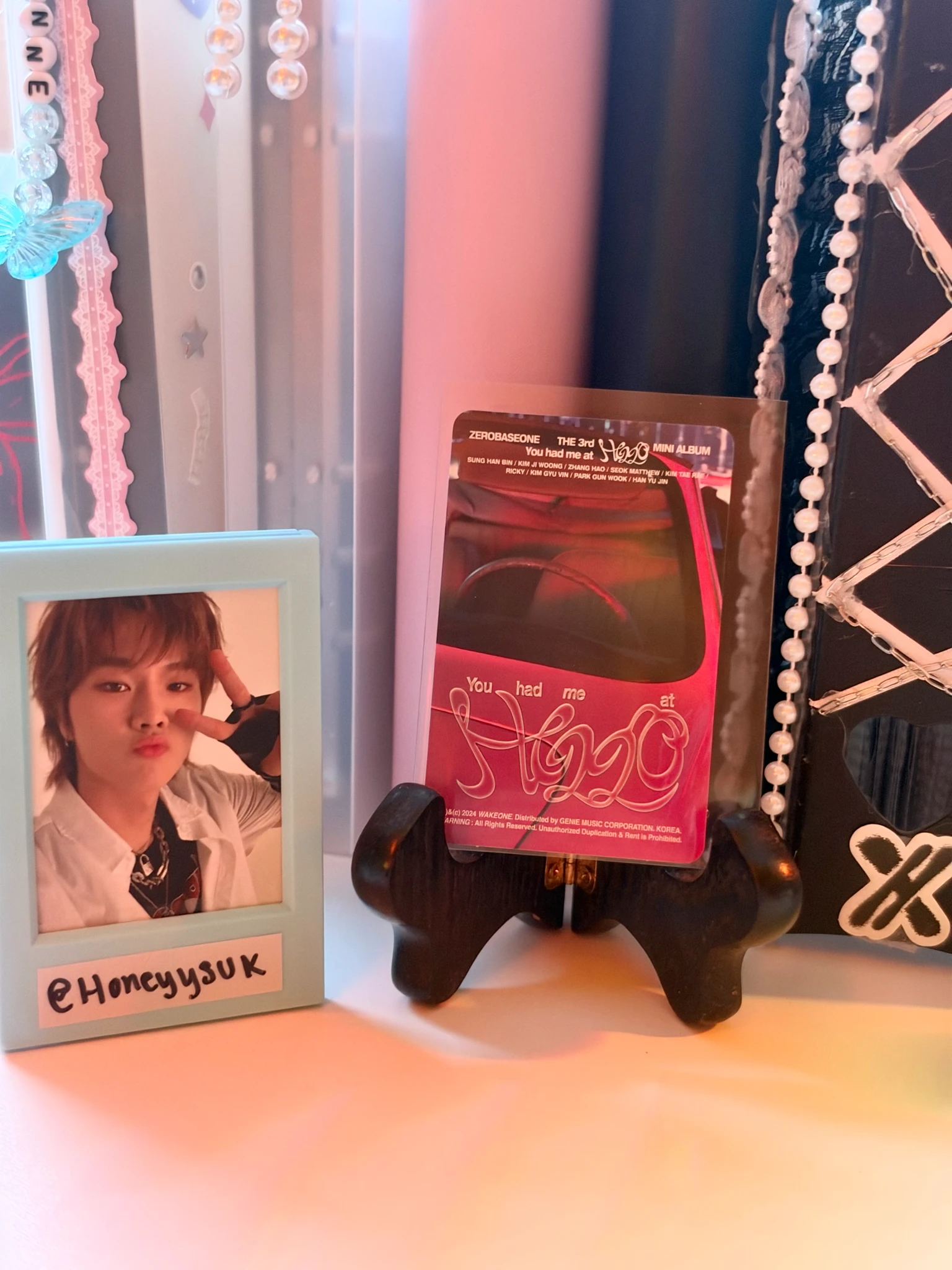 ZEROBASEONE ZEROBASEONE - Hanbin & Ricky - You had me at HELLO Album album photocard eclipse version listing photo 2