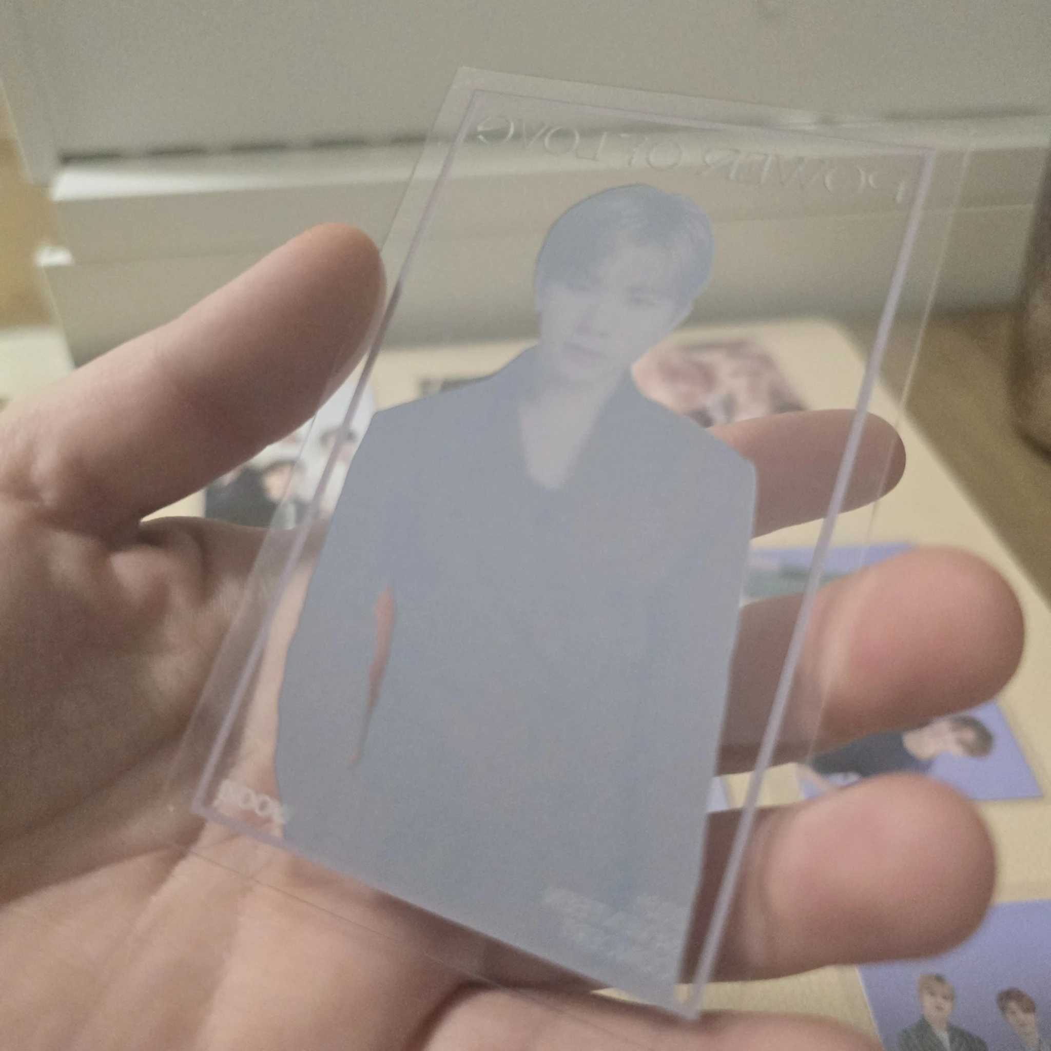 SEVENTEEN Woozi SEVENTEEN - Woozi - [POWER OF LOVE] ONLINE CONCERT Event merch photocard photocard set transparent/translucent listing photo 2