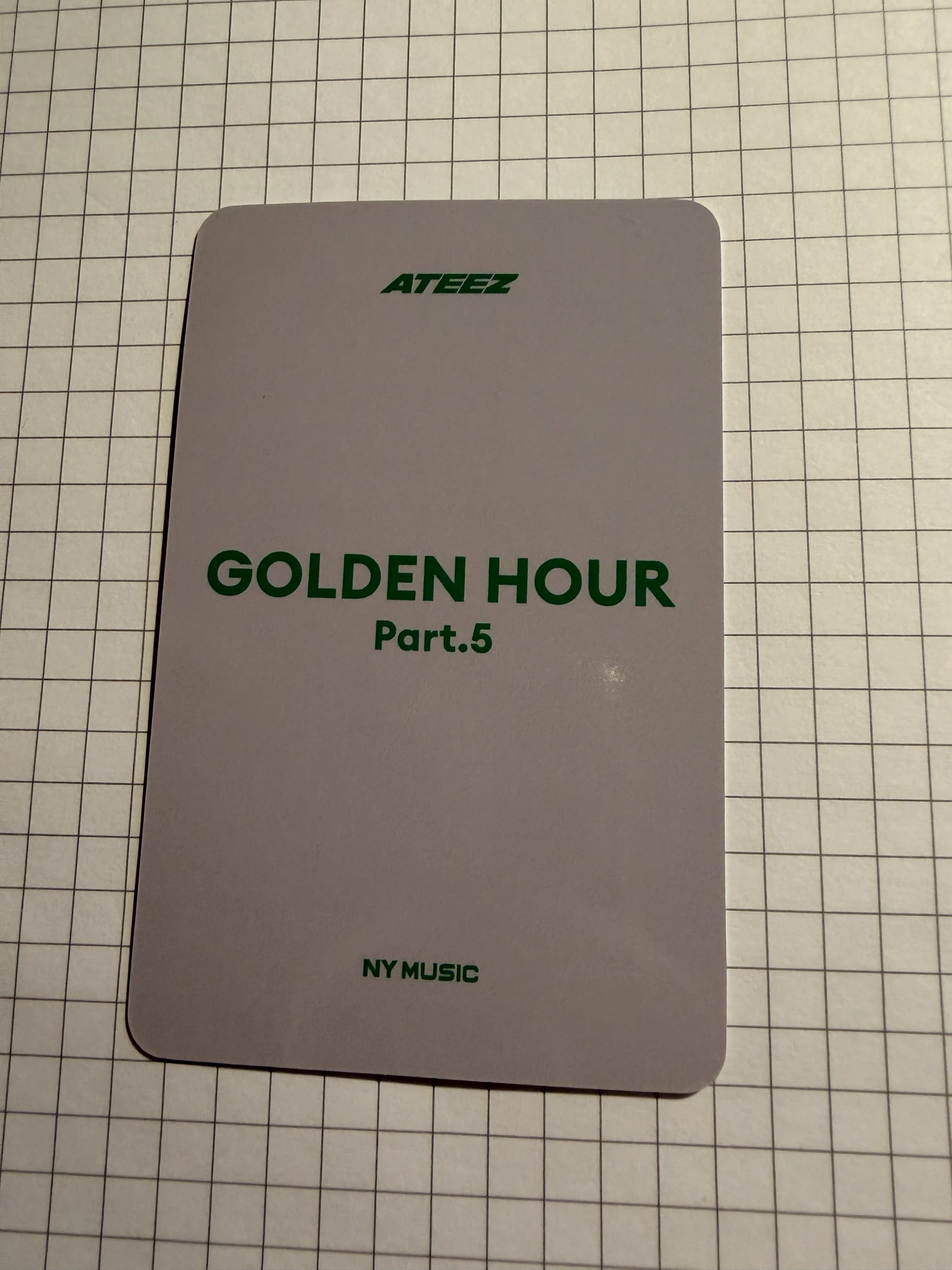 ATEEZ Yeosang ATEEZ - Yeosang - GOLDEN HOUR : Part.5 Album ny music lucky draw (LD) listing photo 2