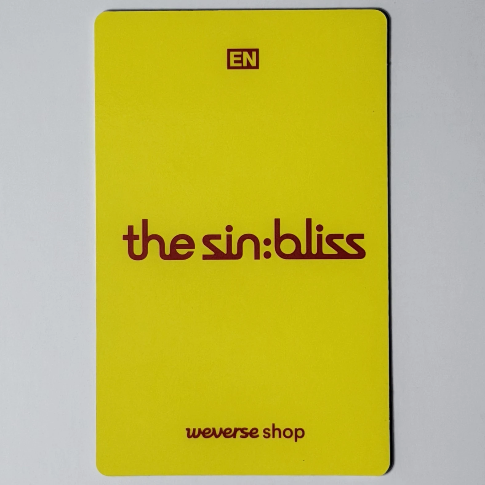 ENHYPEN Sunoo ENHYPEN - Sunoo - THE SIN: BLISS Album musinsa purchase benefit listing photo 2