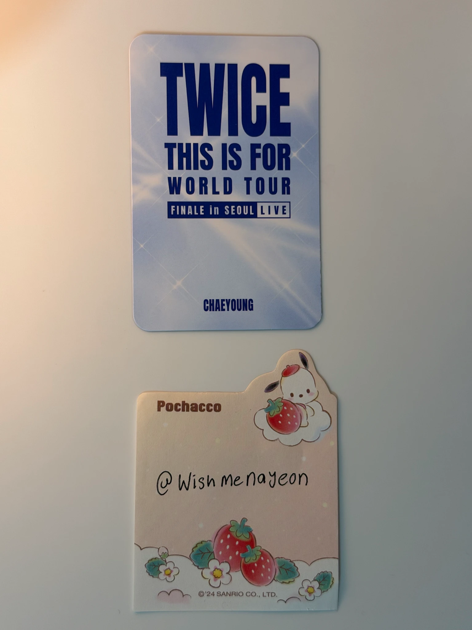 TWICE Chaeyoung TWICE - Chaeyoung - <THIS IS FOR> WORLD TOUR FINALE in SEOUL - LIVE Album retail exclusive album photocard target photocard set listing photo 2