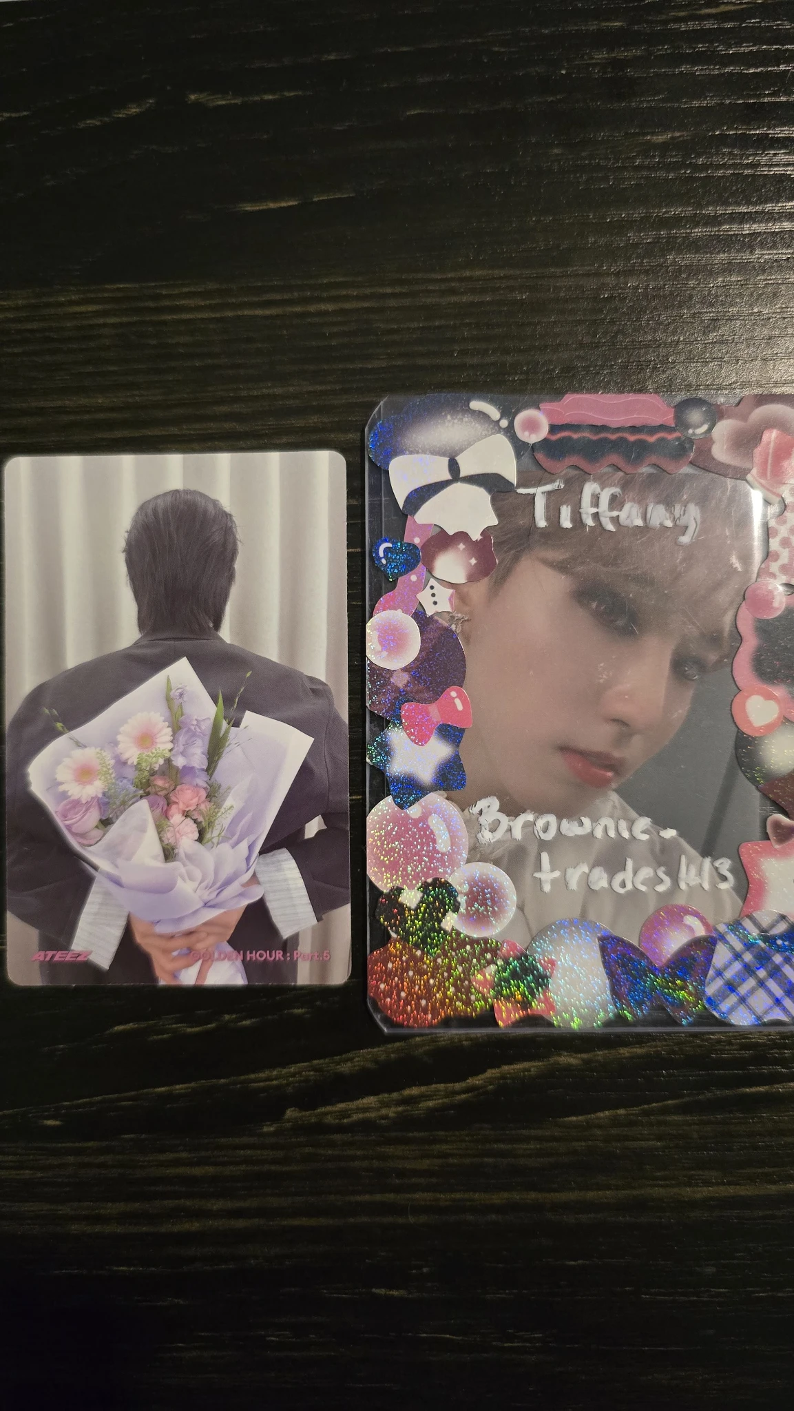 ATEEZ Wooyoung ATEEZ - Wooyoung - GOLDEN HOUR : Part.5 Album pob (pre-order benefit) toktoq digipack version double-sided listing photo 2