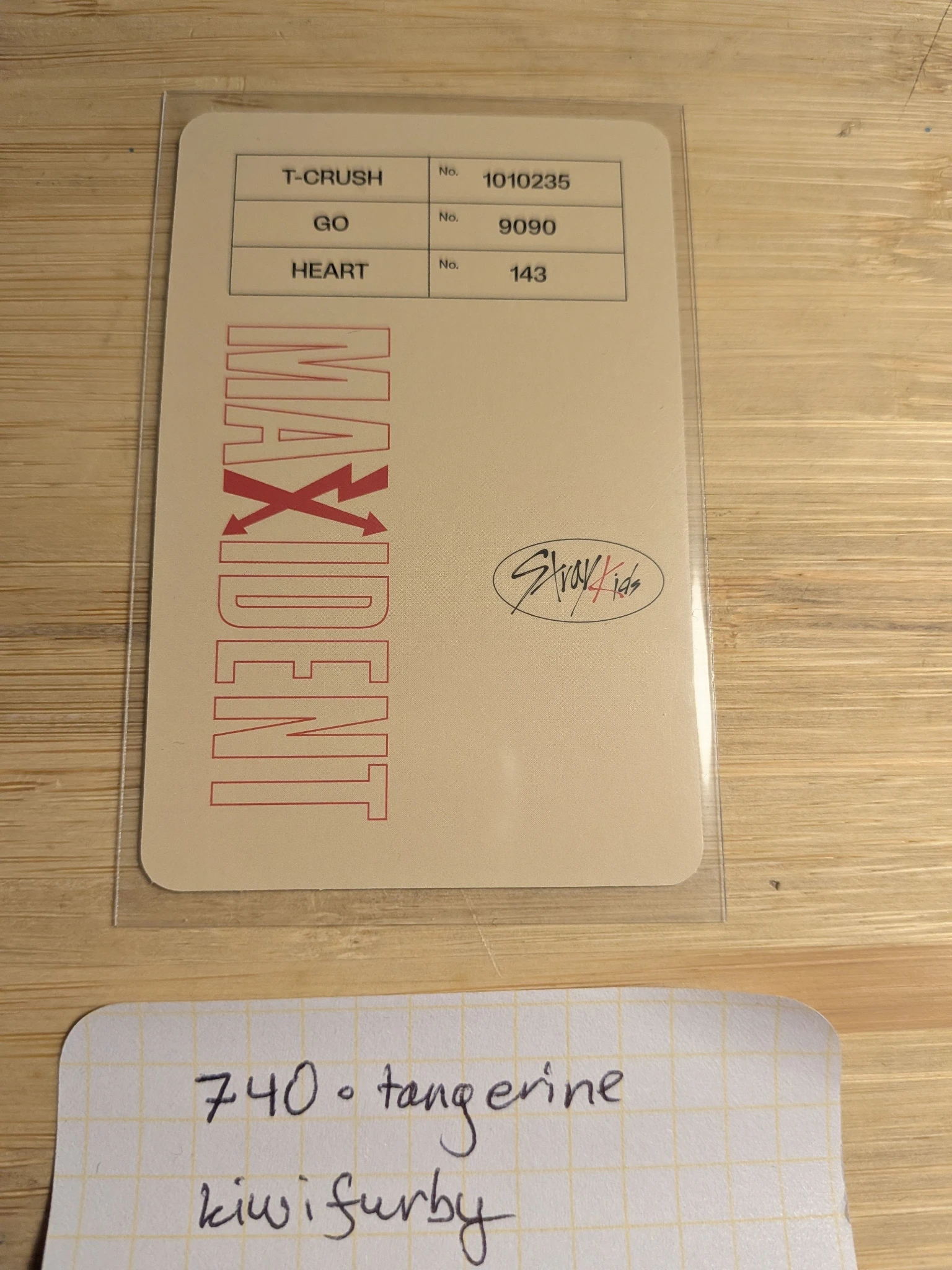 Stray Kids Bang Chan Stray Kids - Bang Chan - Maxident Album album photocard Bang Chan listing photo 2
