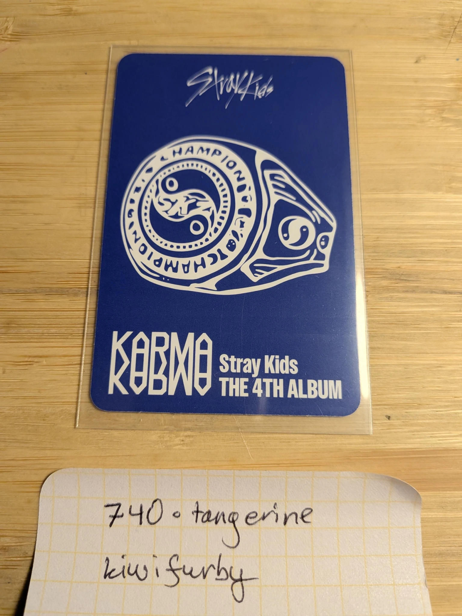 Stray Kids Bang Chan Stray Kids - Bang Chan - KARMA Album album photocard accordion version first press only listing photo 2