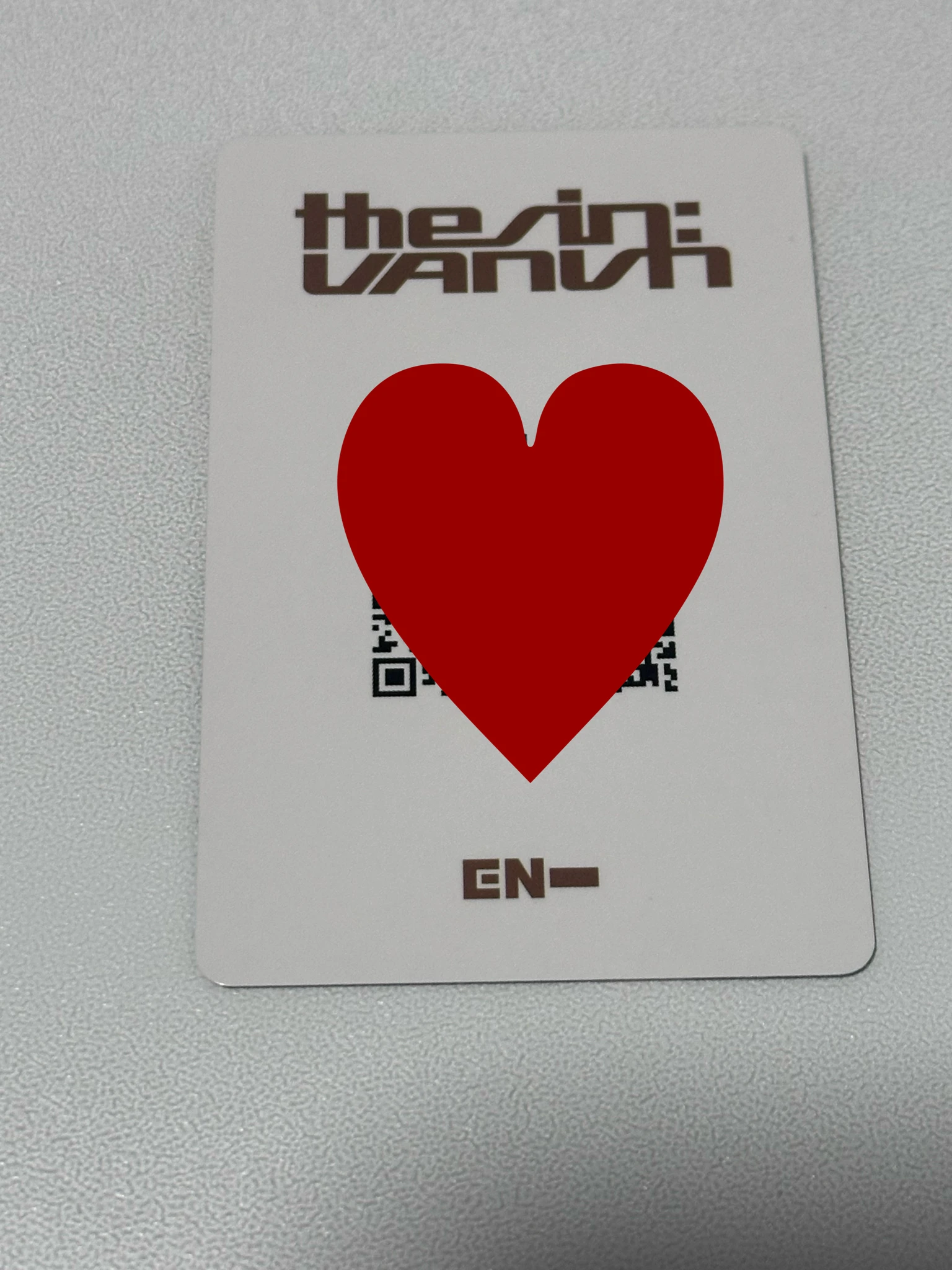 ENHYPEN Sunoo ENHYPEN - Sunoo - THE SIN: VANISH Album withfans / yizhiyu (yzy) lucky draw round 2 listing photo 2