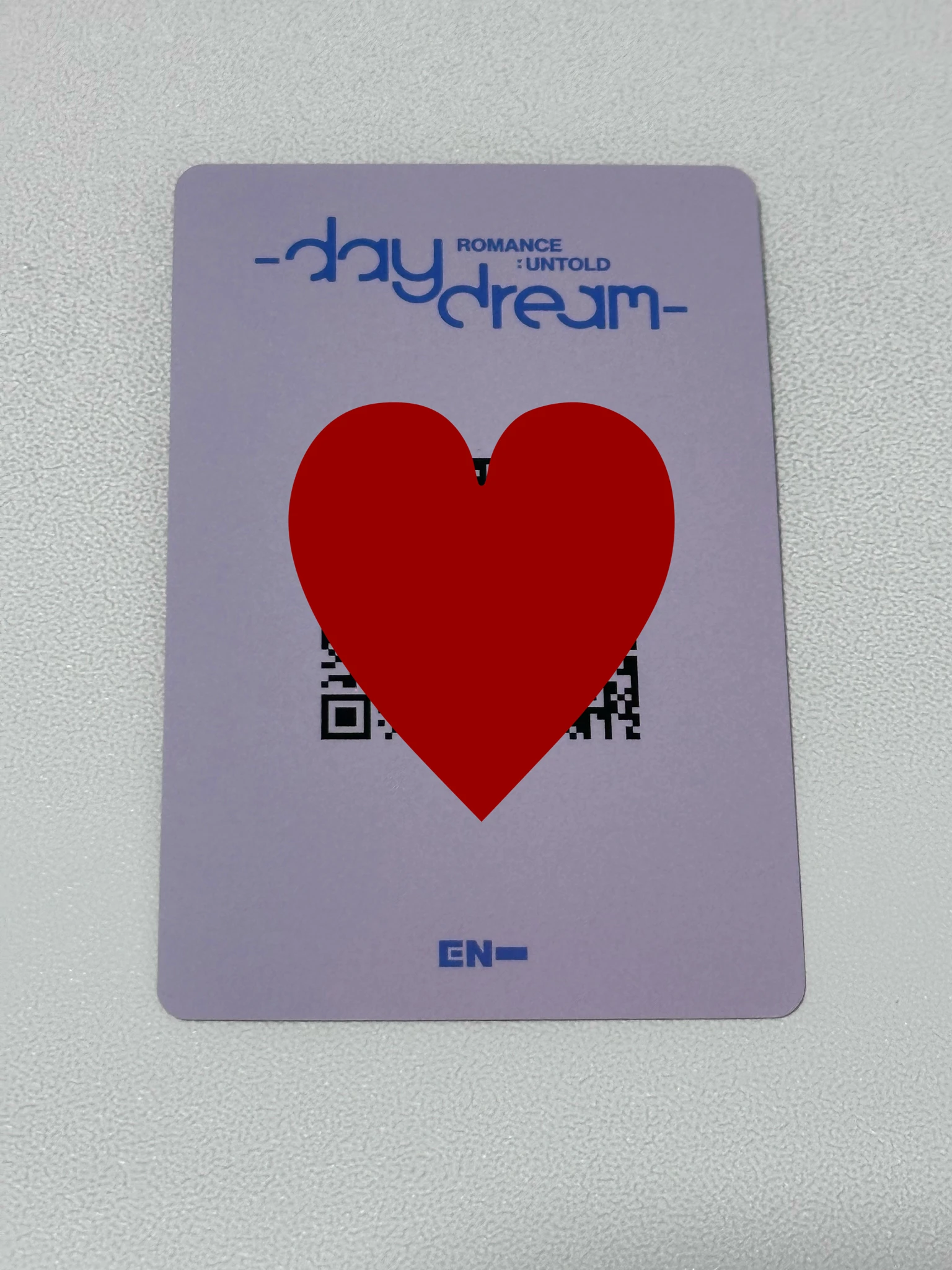 ENHYPEN Ni-ki ENHYPEN - Ni-ki - ROMANCE: UNTOLD-DAYDREAM- Album yizhiyu (yzy) video call round 2 listing photo 2