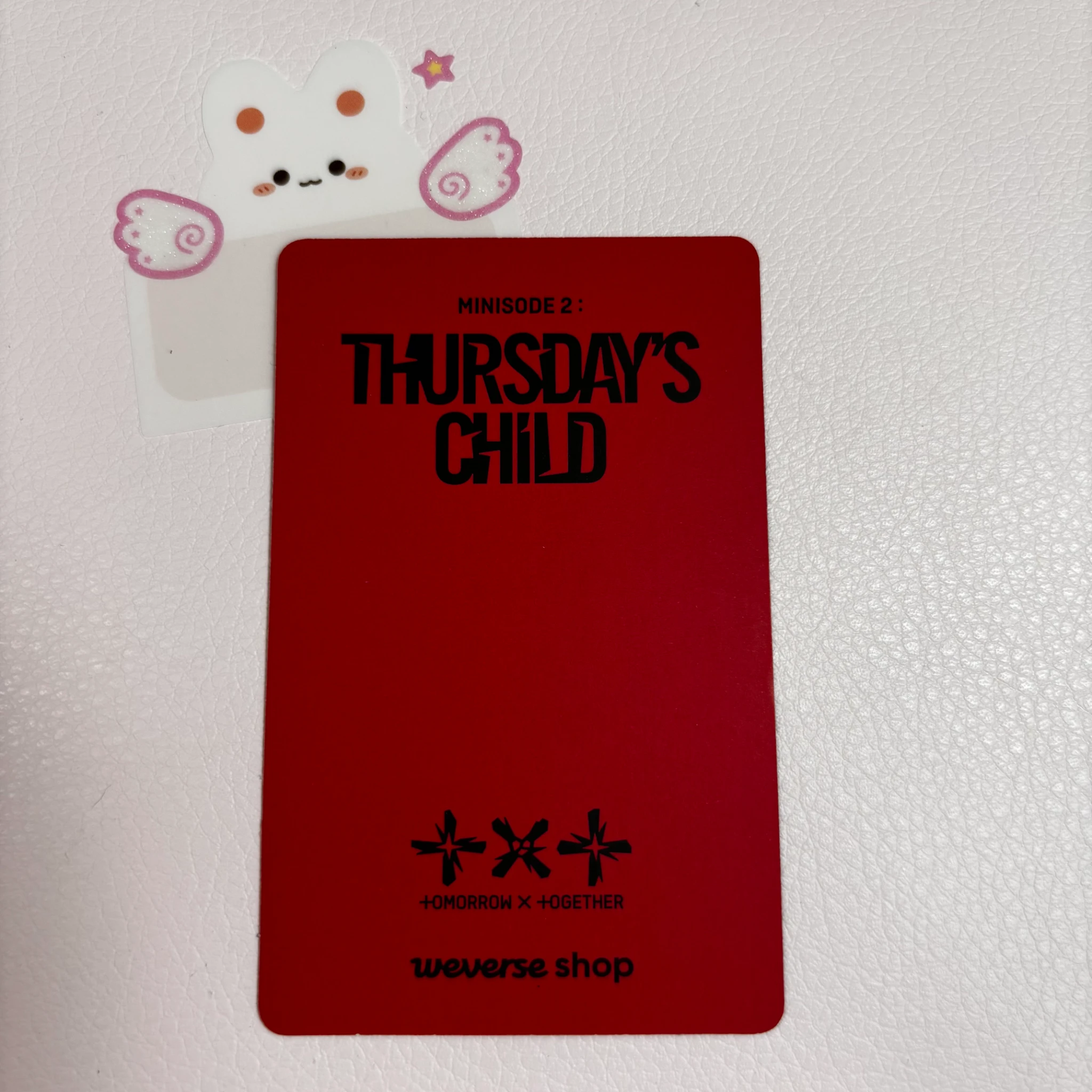 TOMORROW X TOGETHER Yeonjun TOMORROW X TOGETHER - Yeonjun - Minisode 2: Thursday's Child Album weverse global shop (wvg) pob (pre-order benefit) korean album holographic (hologram) listing photo 2