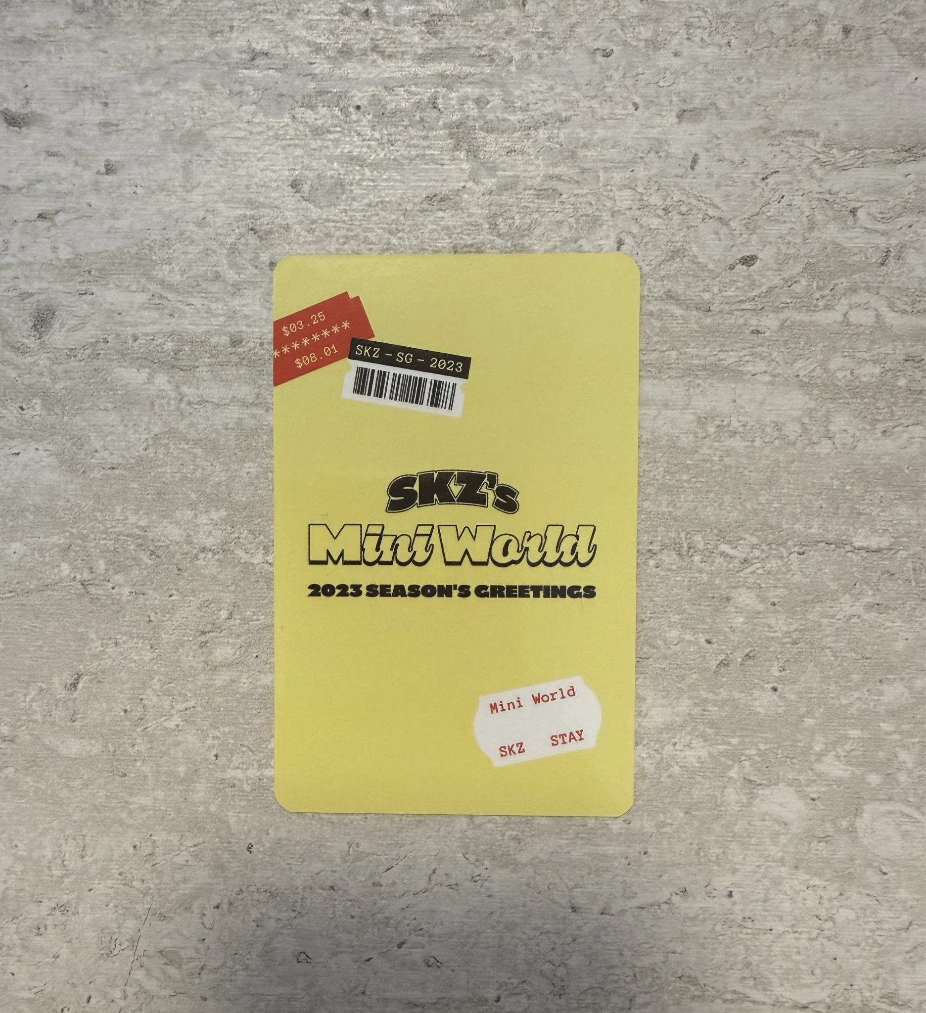 Stray Kids Changbin Stray Kids - Changbin - 2023 Season's Greetings - SKZ's Mini World Other photocard set listing photo 2