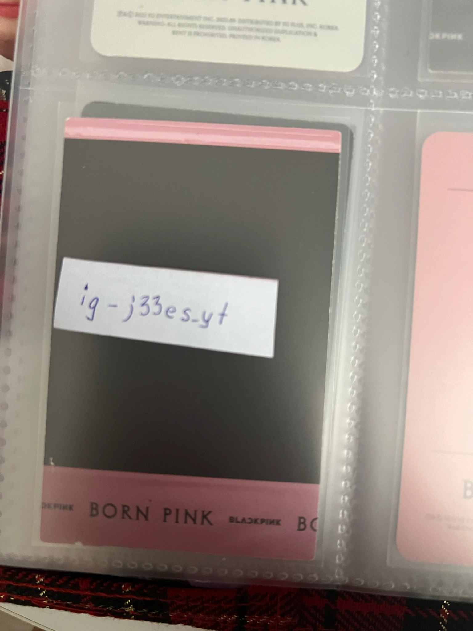 BLACKPINK Jennie BLACKPINK-Jennie-Album-BORN PINK listing photo 2