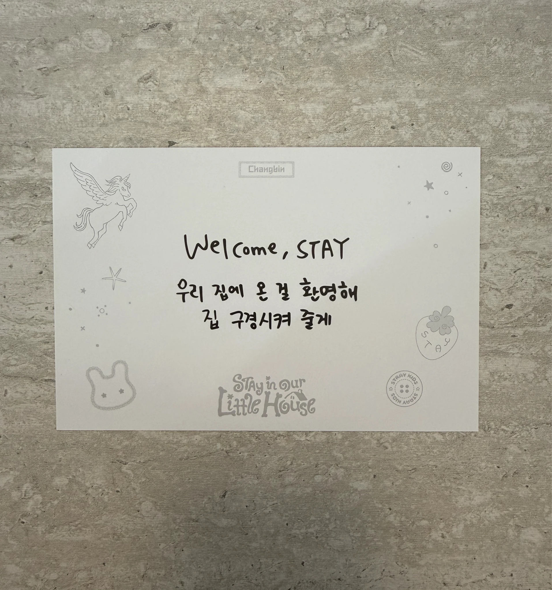 Stray Kids Changbin Stray Kids - Changbin - 6th Fanmeeting - STAY in Our Little House Event merch postcard book postcard set listing photo 2