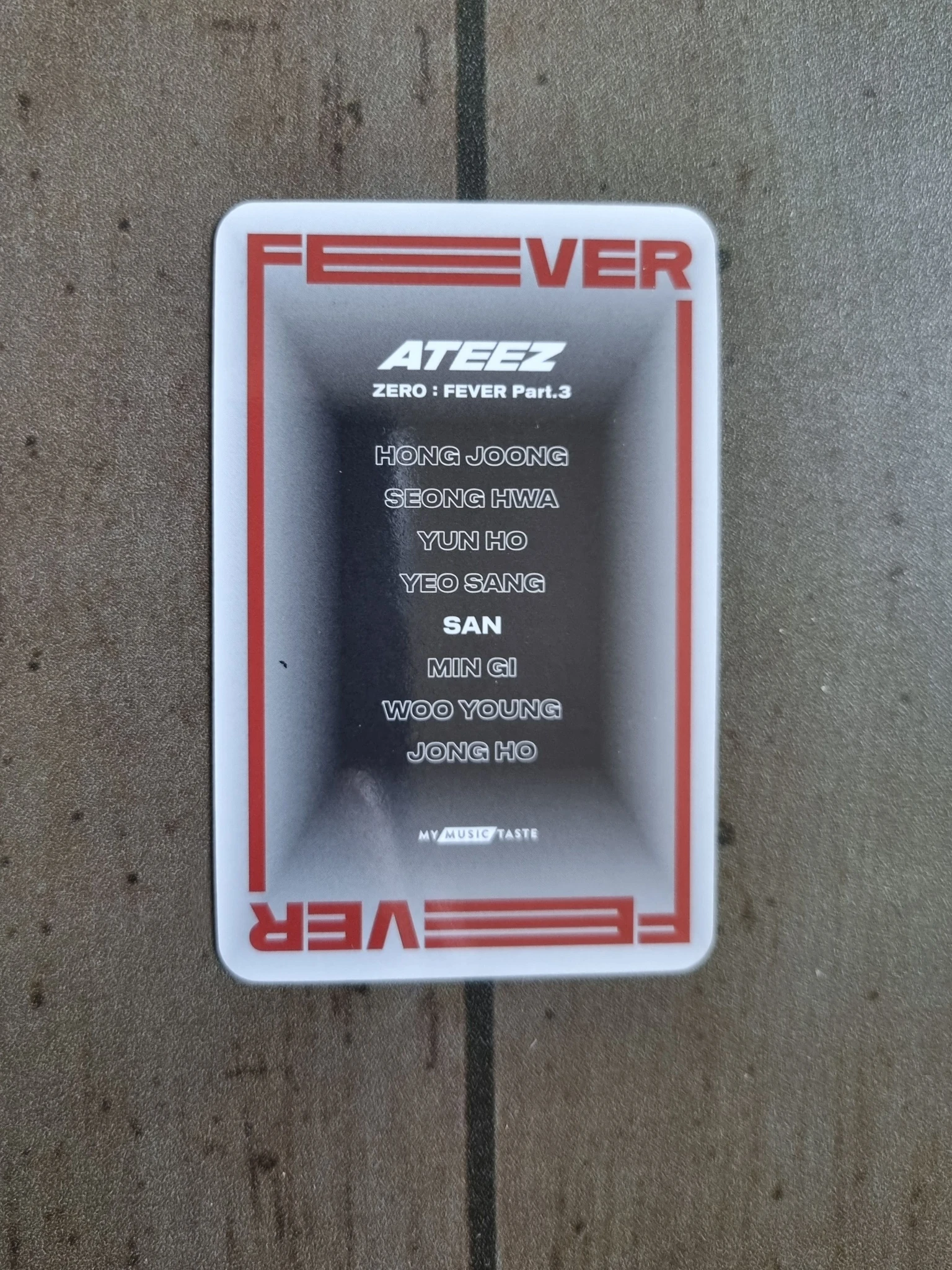 ATEEZ San ATEEZ - San - ZERO : FEVER Part.3 Album round 3 mymusictaste (mmt) video call/fancall listing photo 2